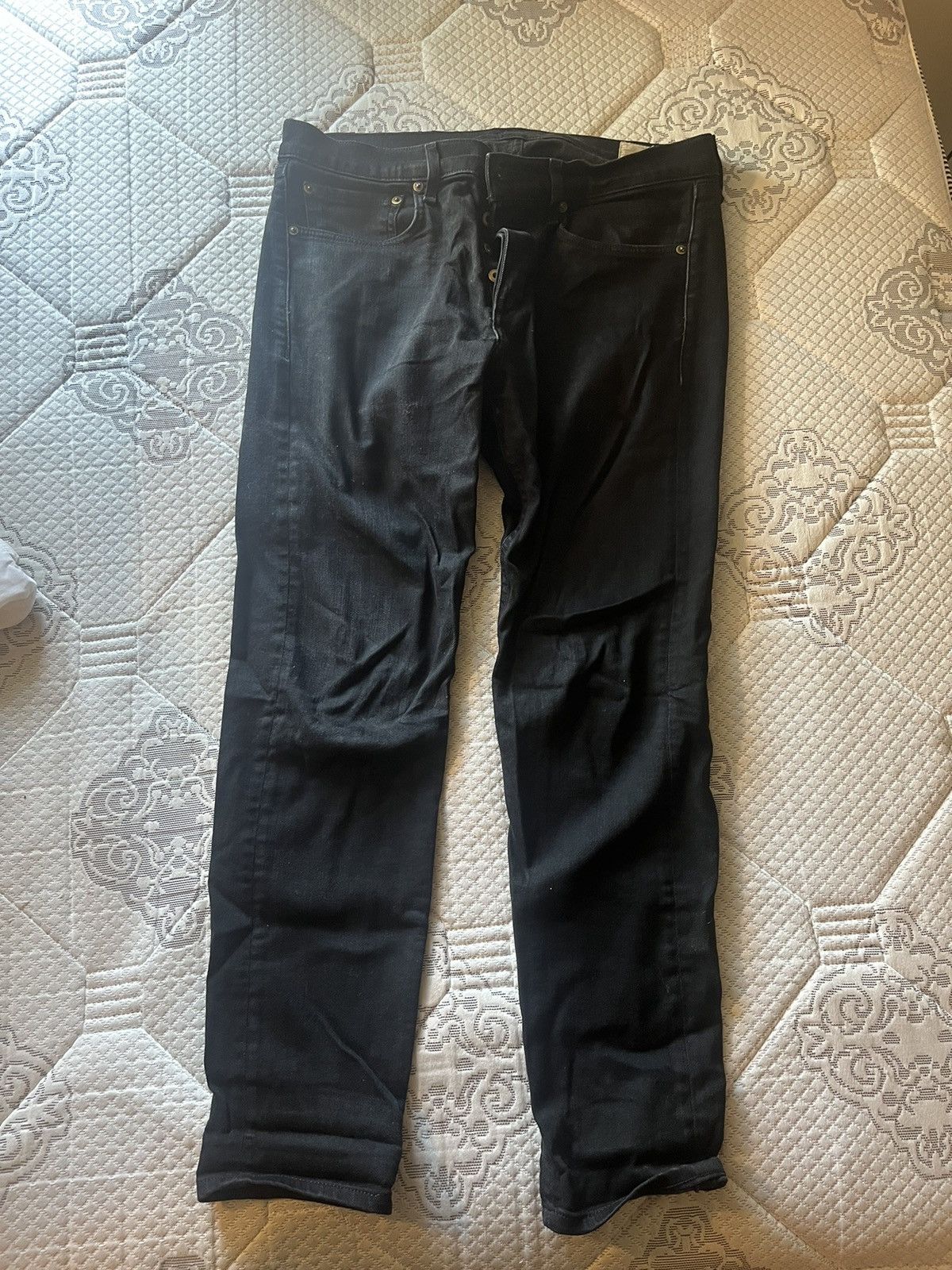 Rag & Bone Rag & Bone Fit 1 Black Jeans Size US 32 / EU 48 - 1 Thumbnail