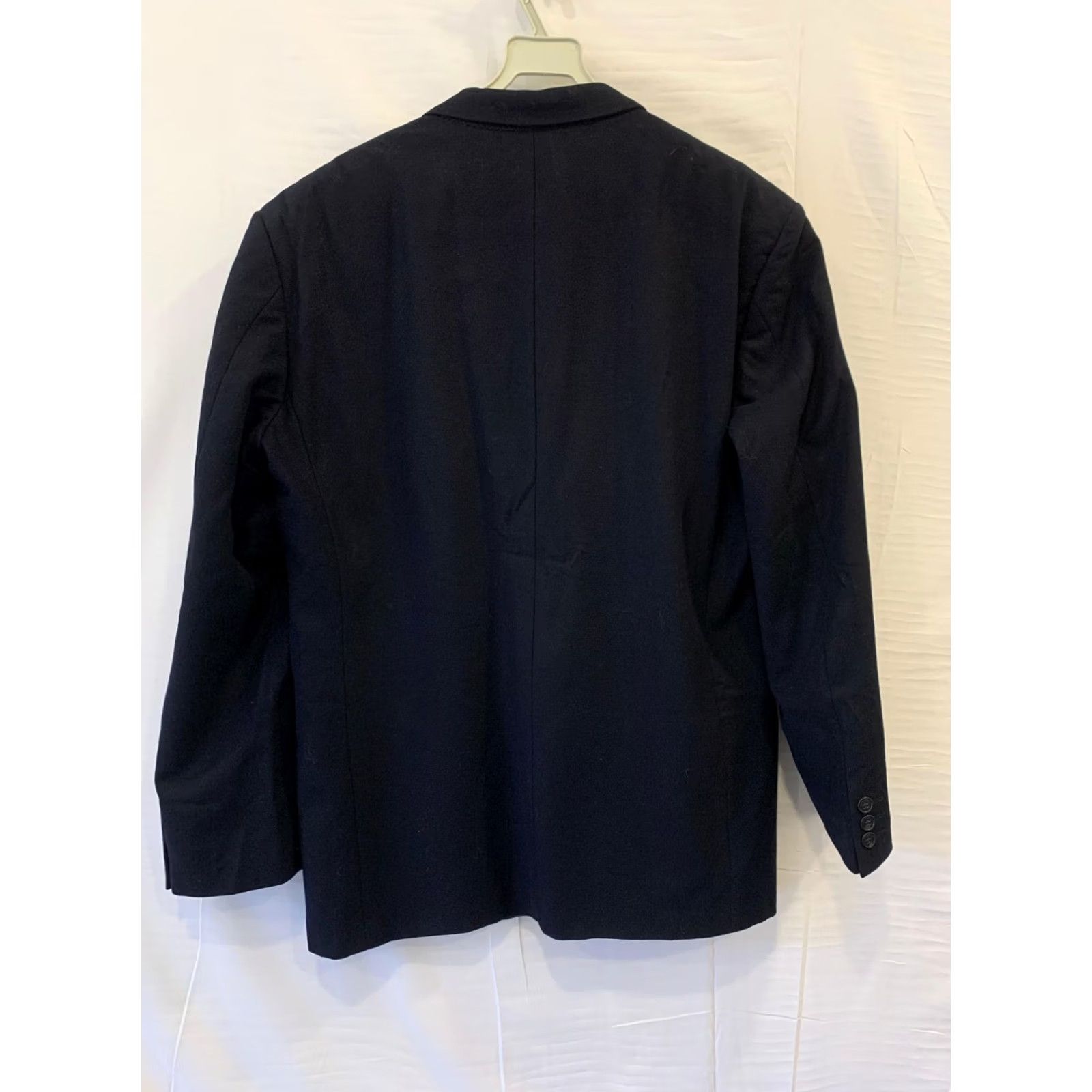 Giorgio Armani Giorgio Armani Blazer Mens Large Black Wool Made in Italy Classic Tailored Blazer 2 Piece 48R Size 48R - 4 Thumbnail