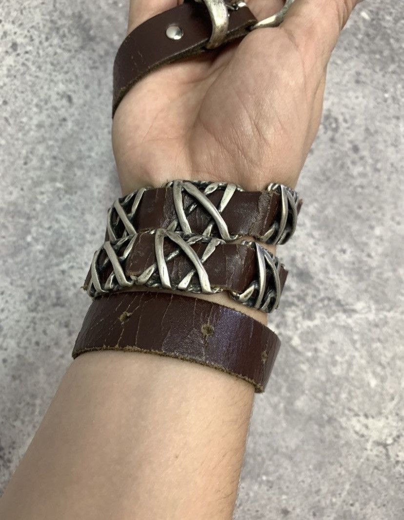 Japanese Brand Leather Belt Vintage Punk Belt Size ONE SIZE - 4 Thumbnail
