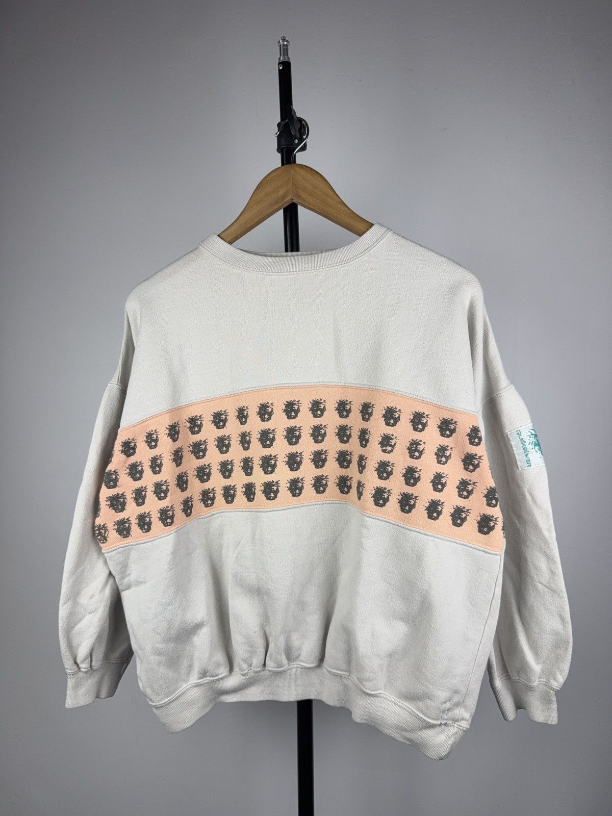 Quiksilver Vintage 90s Retro Quiksilver Snow Boarder Chur Sweatshirt Size M / US 6-8 / IT 42-44 - 1 Thumbnail