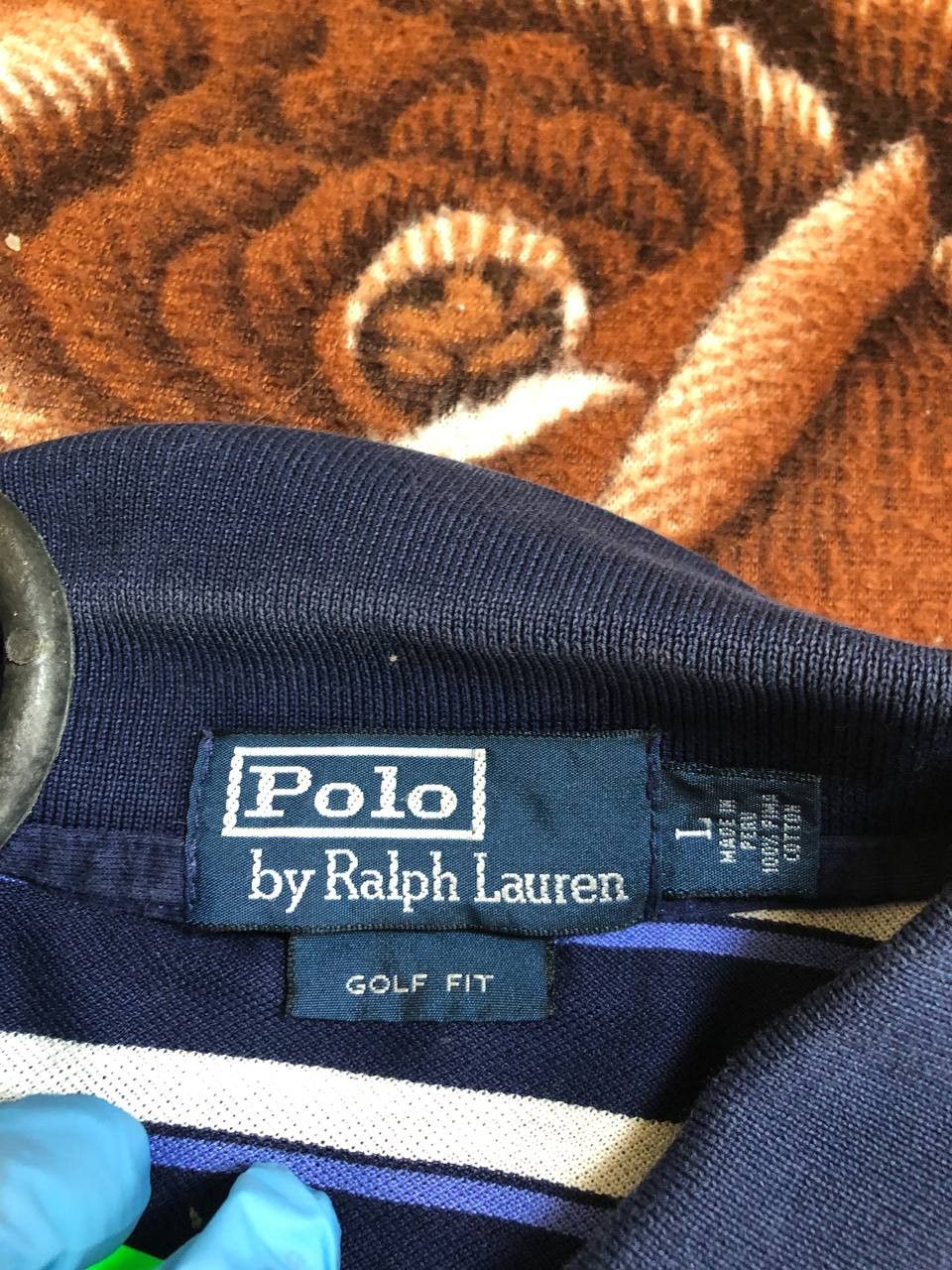Polo Ralph Lauren POLO RALPH LAUREN GOLF FIT Large Men's Cotton Shirt Striped Size US L / EU 52-54 / 3 - 2 Thumbnail