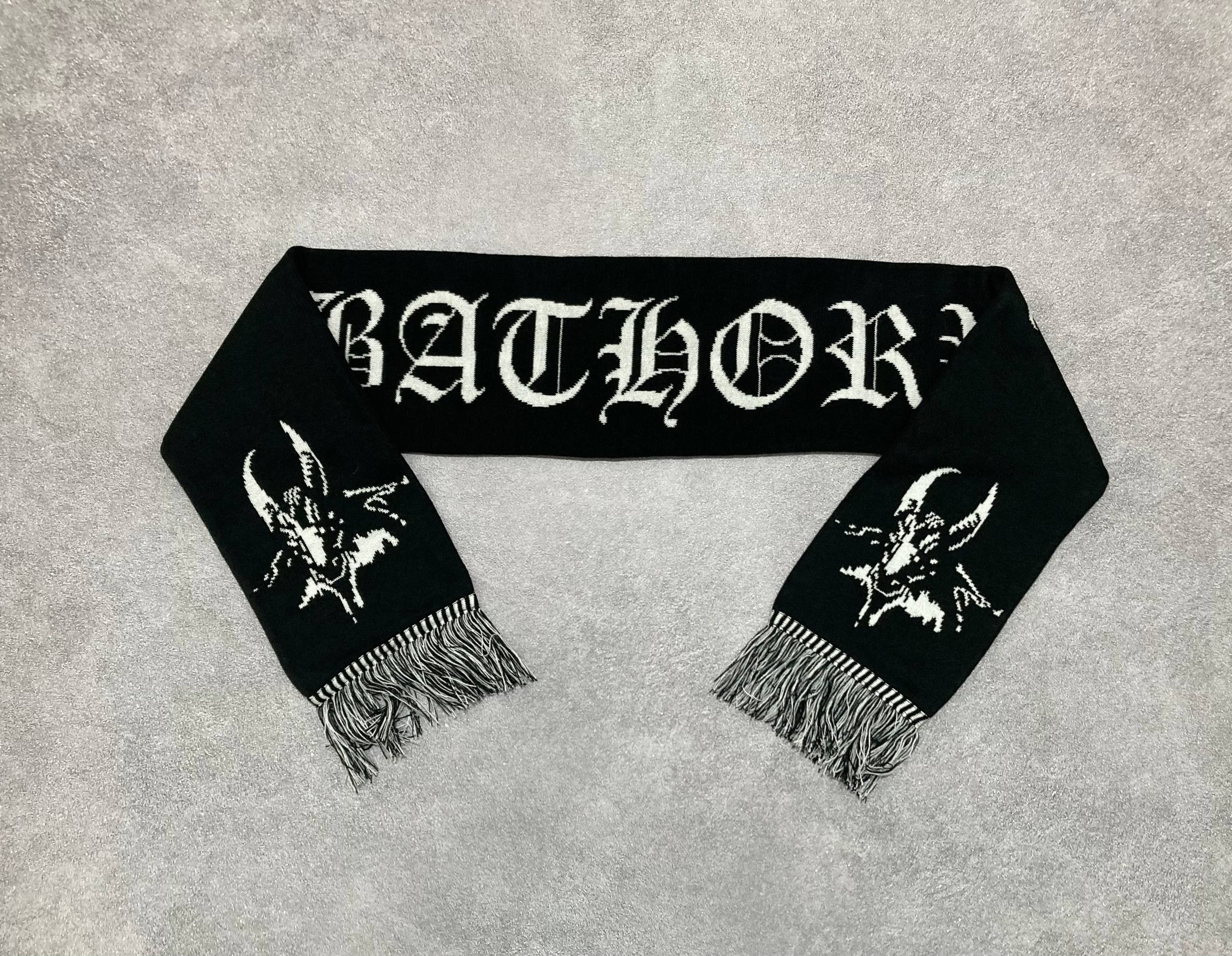 Band Tees Scarf Bathory - black metal mayhem darkthrone burzum Size ONE SIZE - 1 Thumbnail