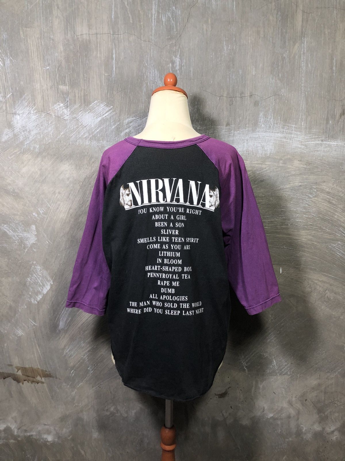 Band Tees Vintage Nirvana Longsleeve Built Up T-shirt Size S / US 4 / IT 40 - 1 Thumbnail