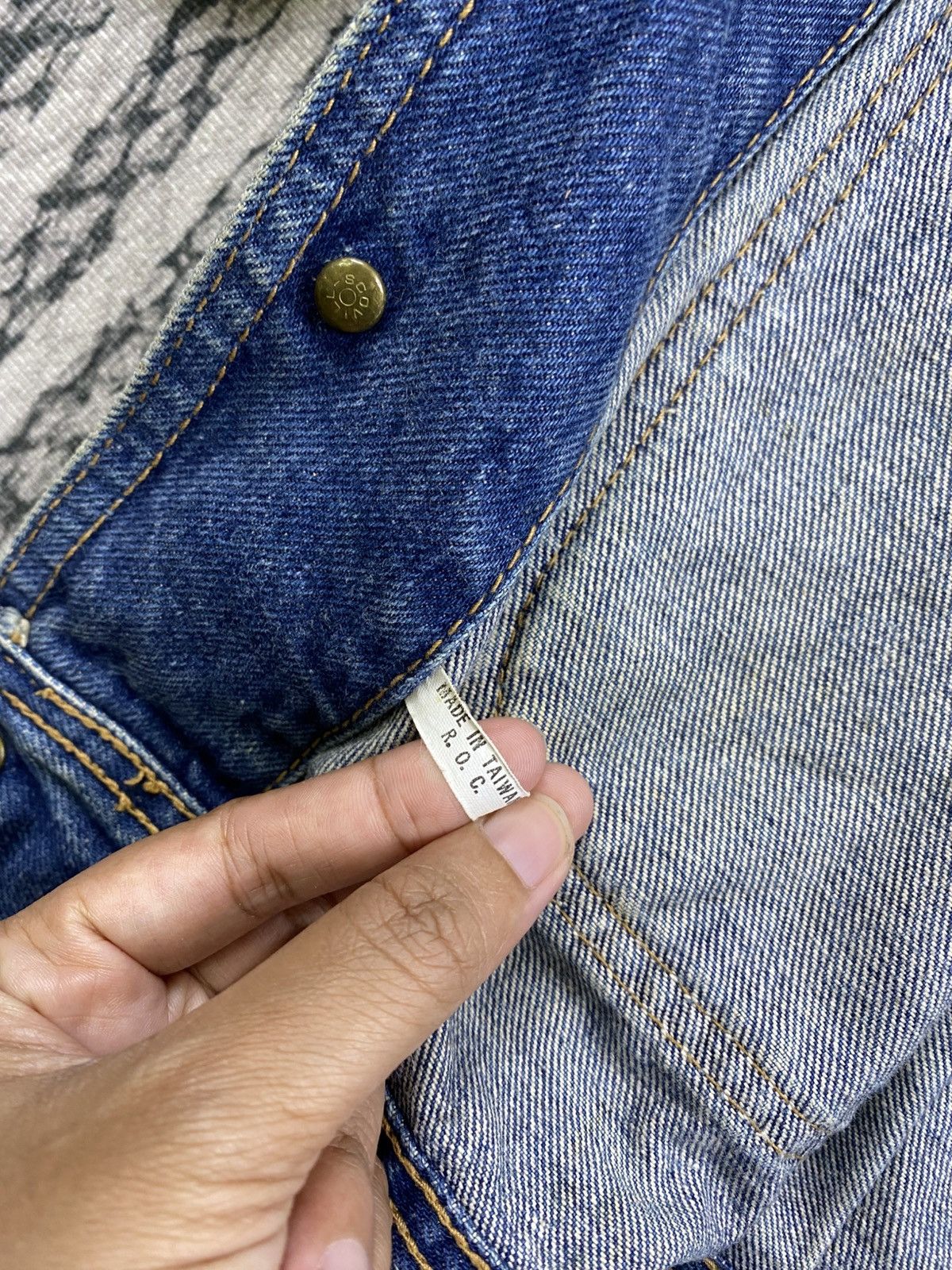 Japanese Brand Vintage 80s Driver’s Manual Rare Design Denim Jacket Size US L / EU 52-54 / 3 - 12 Thumbnail