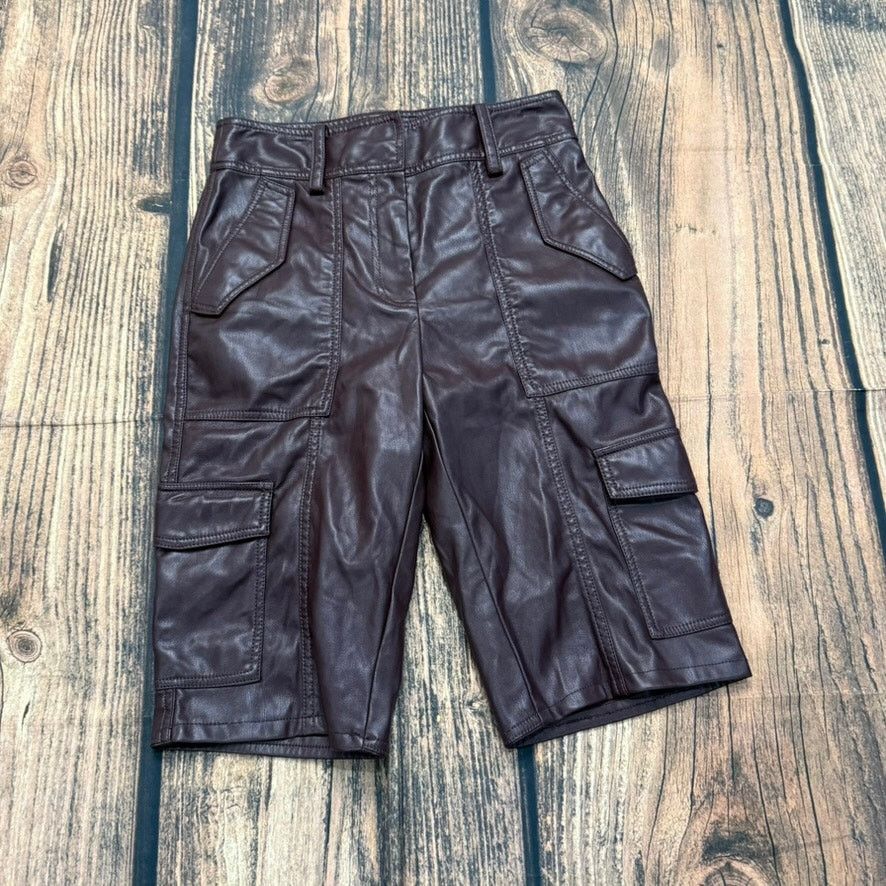 Derek Lam 10 Crosby Derek Lam 10 Crosby Women's Burgundy Cargo Shorts Size 4 Size 27" / US 4 / IT 40 - 1 Thumbnail