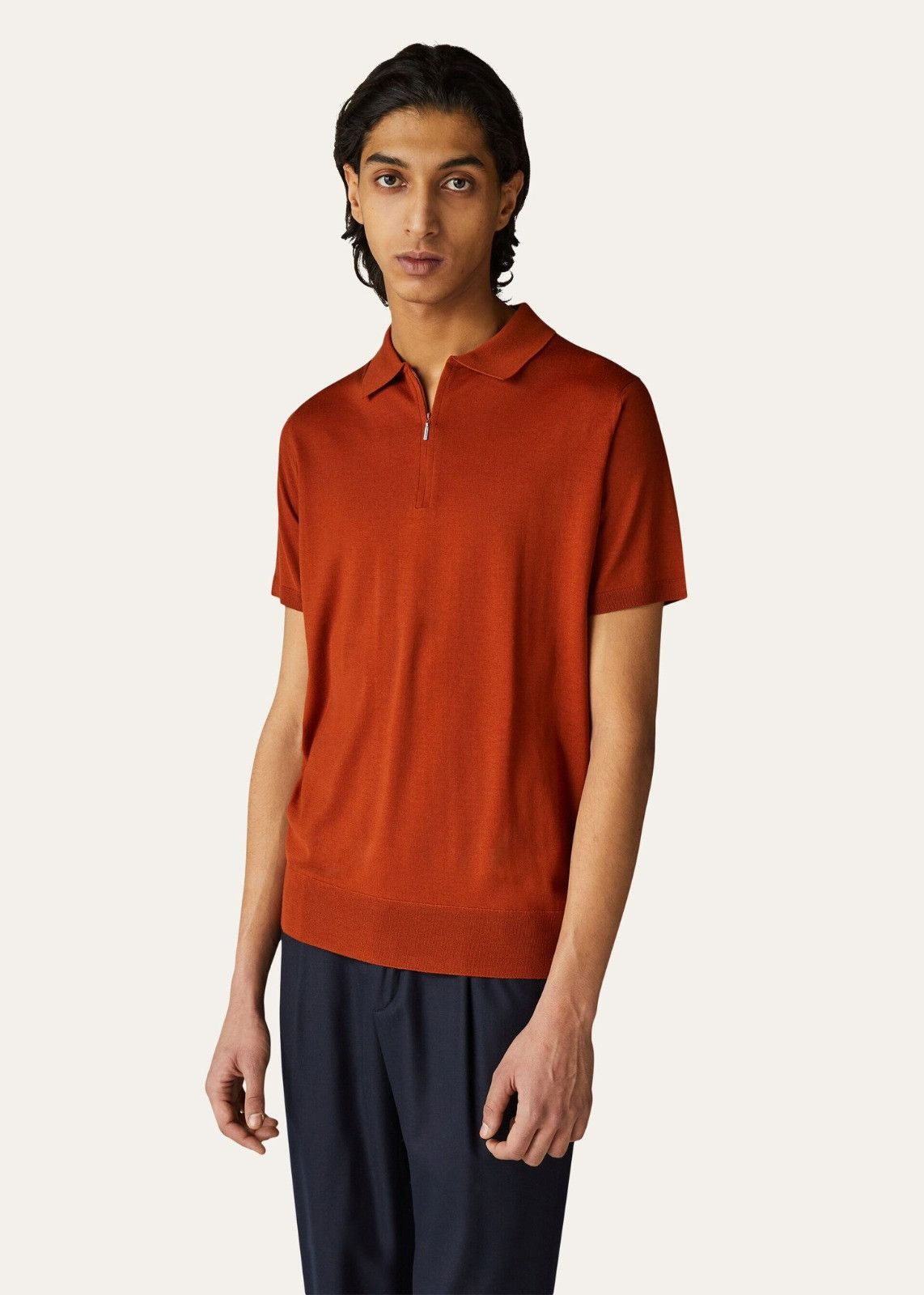 Loro Piana o1srvl11e1224 Short-Sleeved Polo Shirt in Orange Size US XL / EU 56 / 4 - 3 Thumbnail