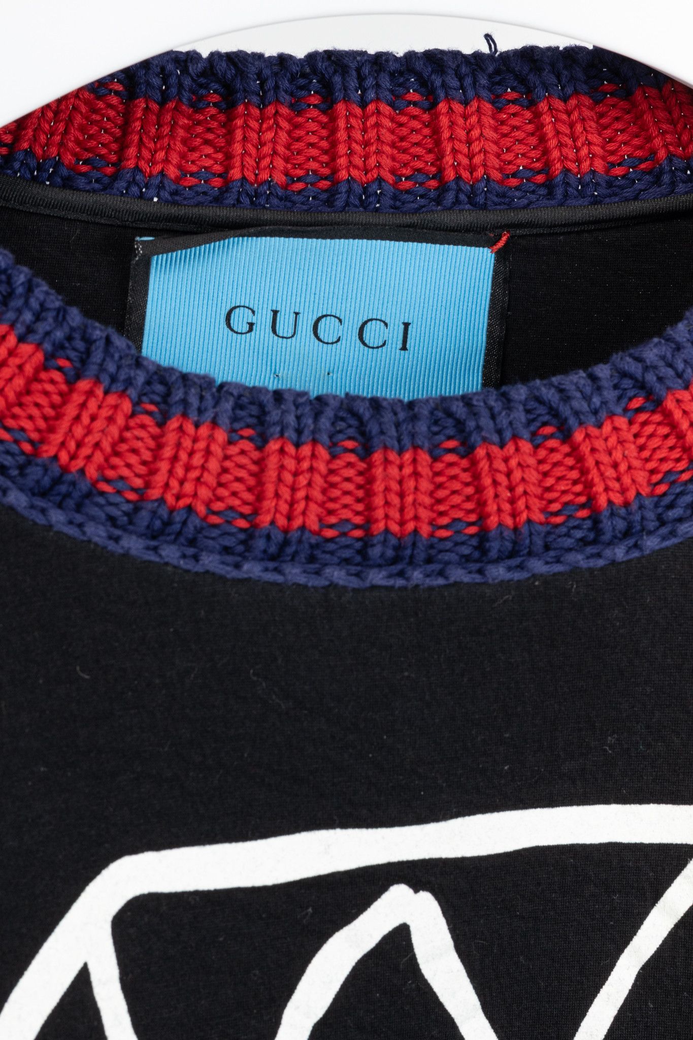 Gucci Gucci x GucciGhost AW16 Black Graphic Neoprene Sweatshirt Size US M / EU 48-50 / 2 - 4 Thumbnail
