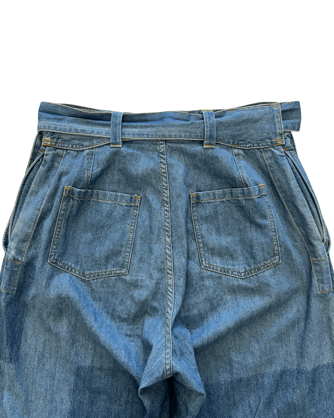 JW Anderson JW Anderson Belted Detail Mid Blue Denim Pants Size US 31 - 7 Thumbnail