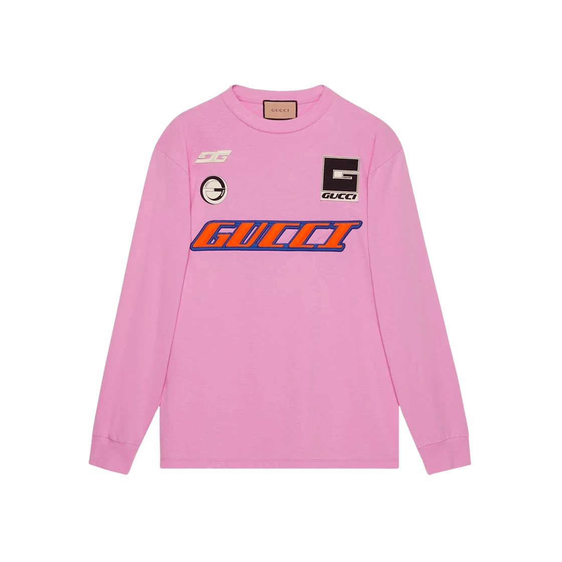Gucci o1mt1gz0525 Cotton Jersey Long-Sleeved T-Shirt in Pink Size US XS / EU 42 / 0 - 1 Preview