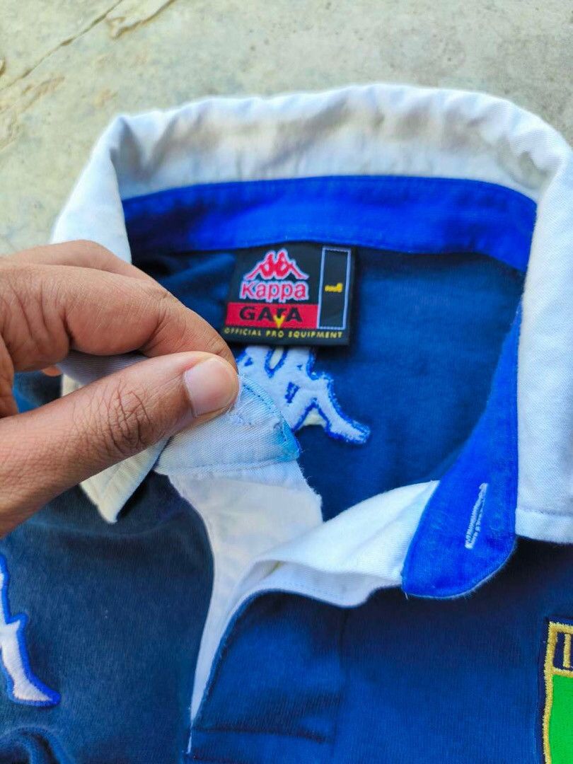Kappa × Vintage Vintage Kappa Italy National team polo tee Size US L / EU 52-54 / 3 - 4 Thumbnail