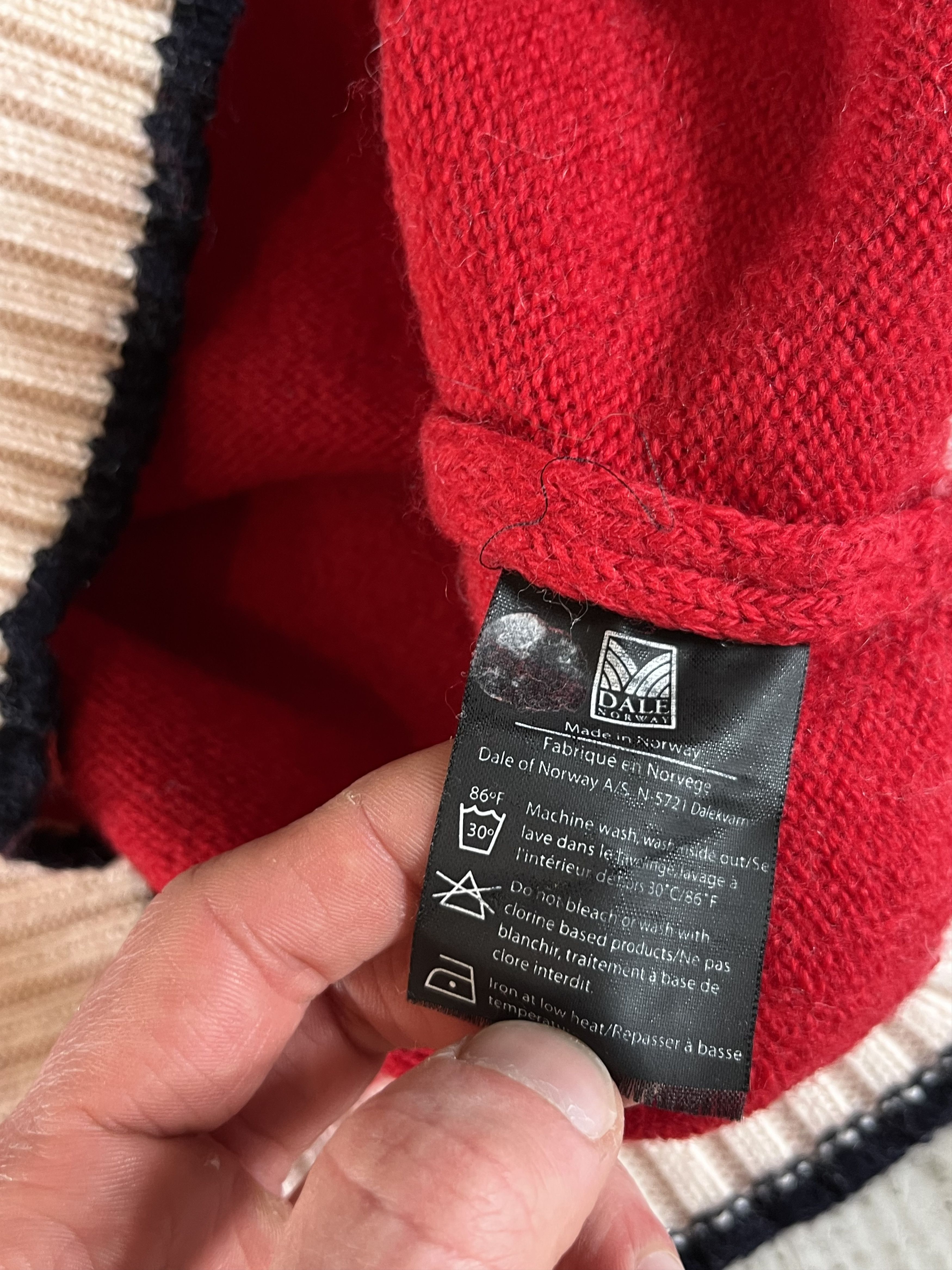 Dale Of Norway × Vintage Dale of Norway Norwegian Scandinavian Olympic Wool Zip Knit Size M / US 6-8 / IT 42-44 - 7 Thumbnail