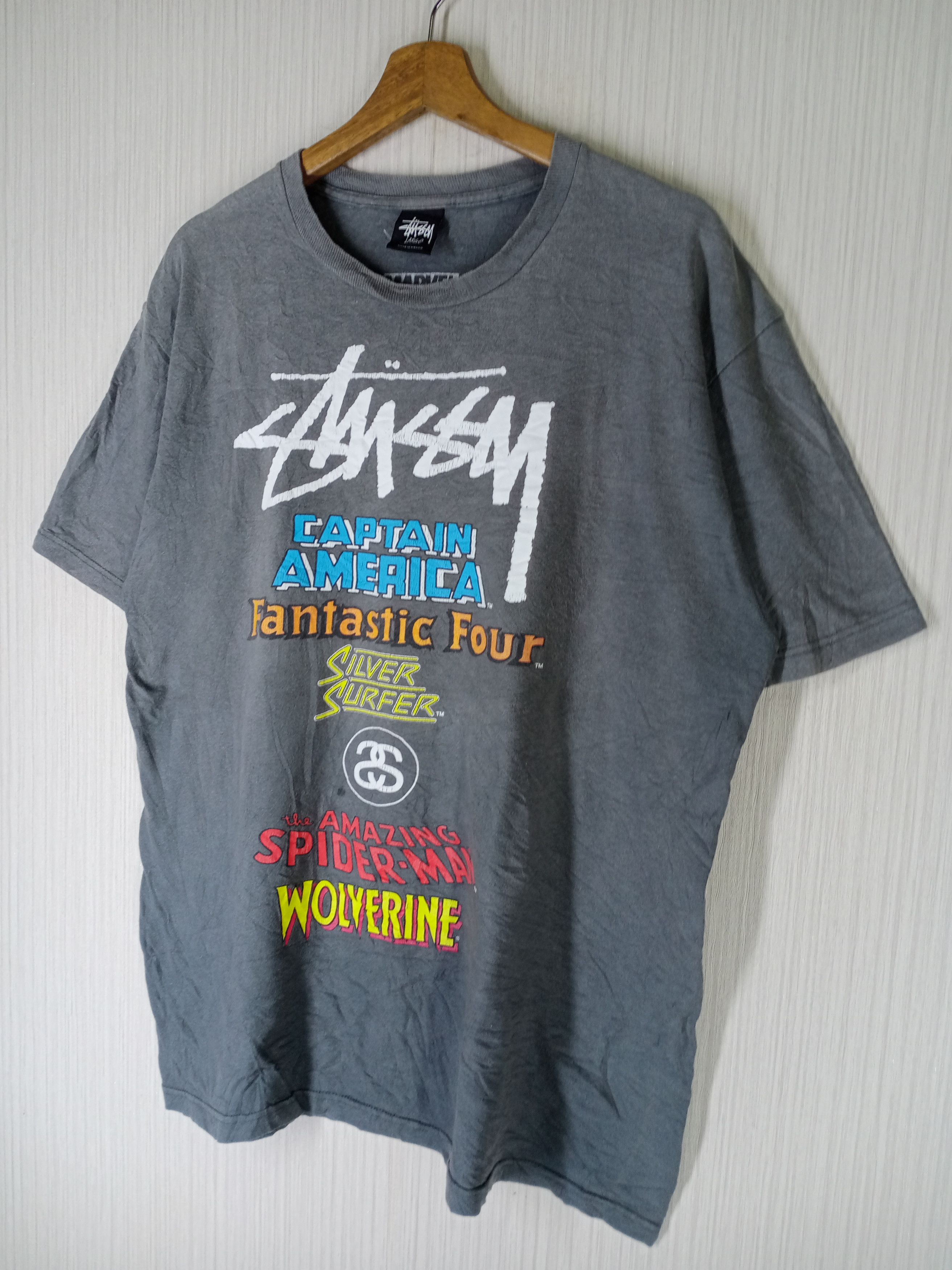 Marvel Comics × Stussy Rare Stussy X Marvel Tshirt Size US L / EU 52-54 / 3 - 7 Thumbnail