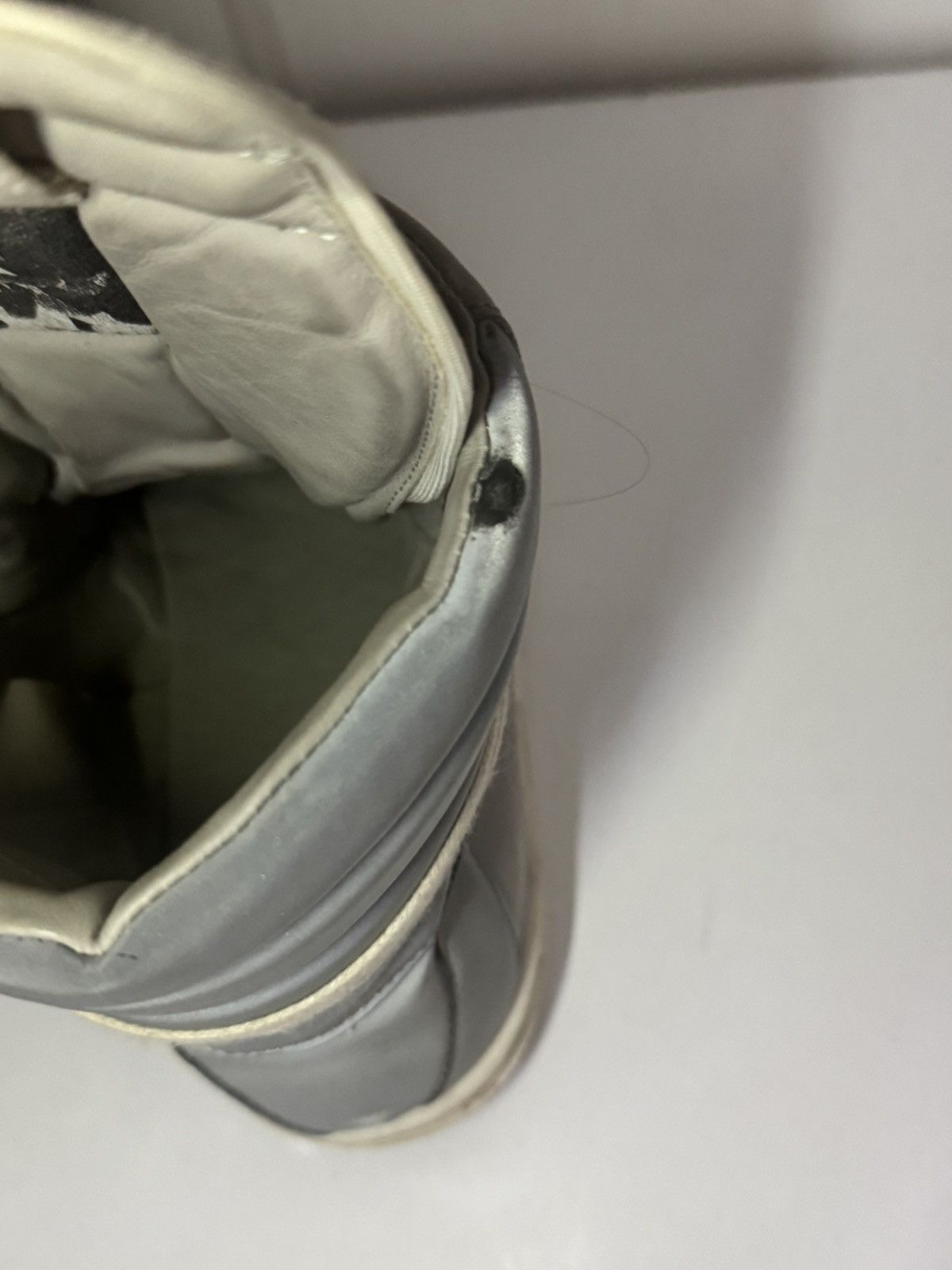 Rick Owens ✅Rick owens Geobasket grey white 40 Size US 7.5 / EU 40-41 - 6 Thumbnail