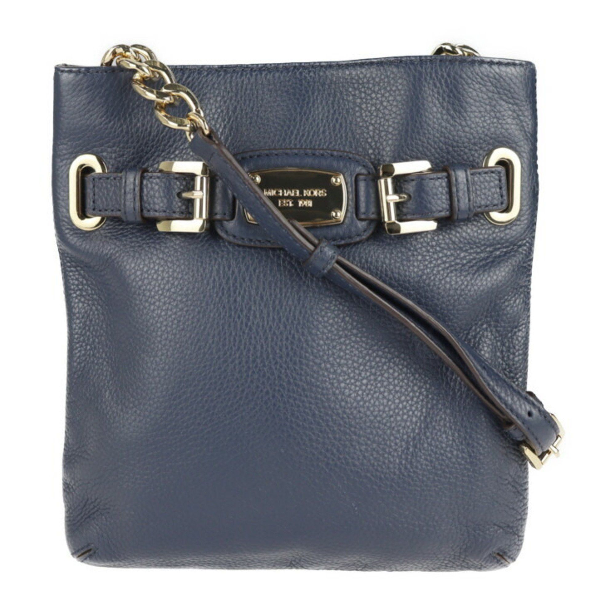 Michael Kors Michael Kors Crossbody Bag Shoulder 35F2GHMC3L Leather Navy Pochette 2126033001660R1 Size ONE SIZE - 1 Thumbnail
