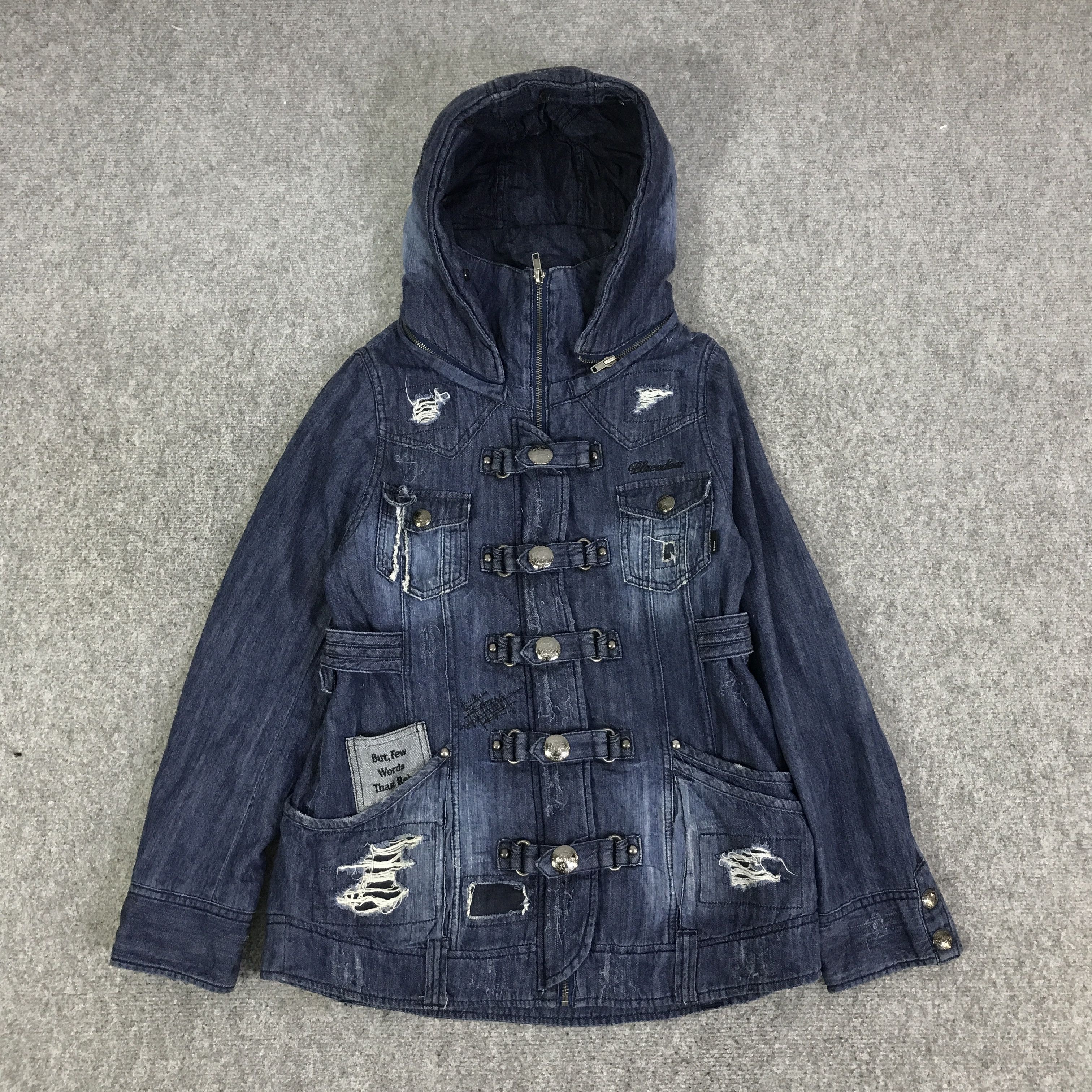 If Six Was Nine BLACEDEAR DISTREES STYLE PUNK JACKET K53B24 Size US S / EU 44-46 / 1 - 1 Thumbnail