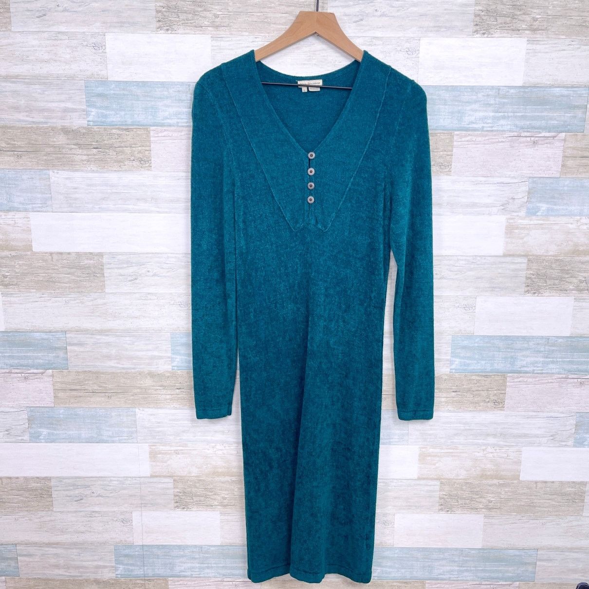 Royal Robbins Royal Robbins Plush Fleece Midi Dress Green Long Sleeve L Size L / US 10 / IT 46 - 1 Thumbnail