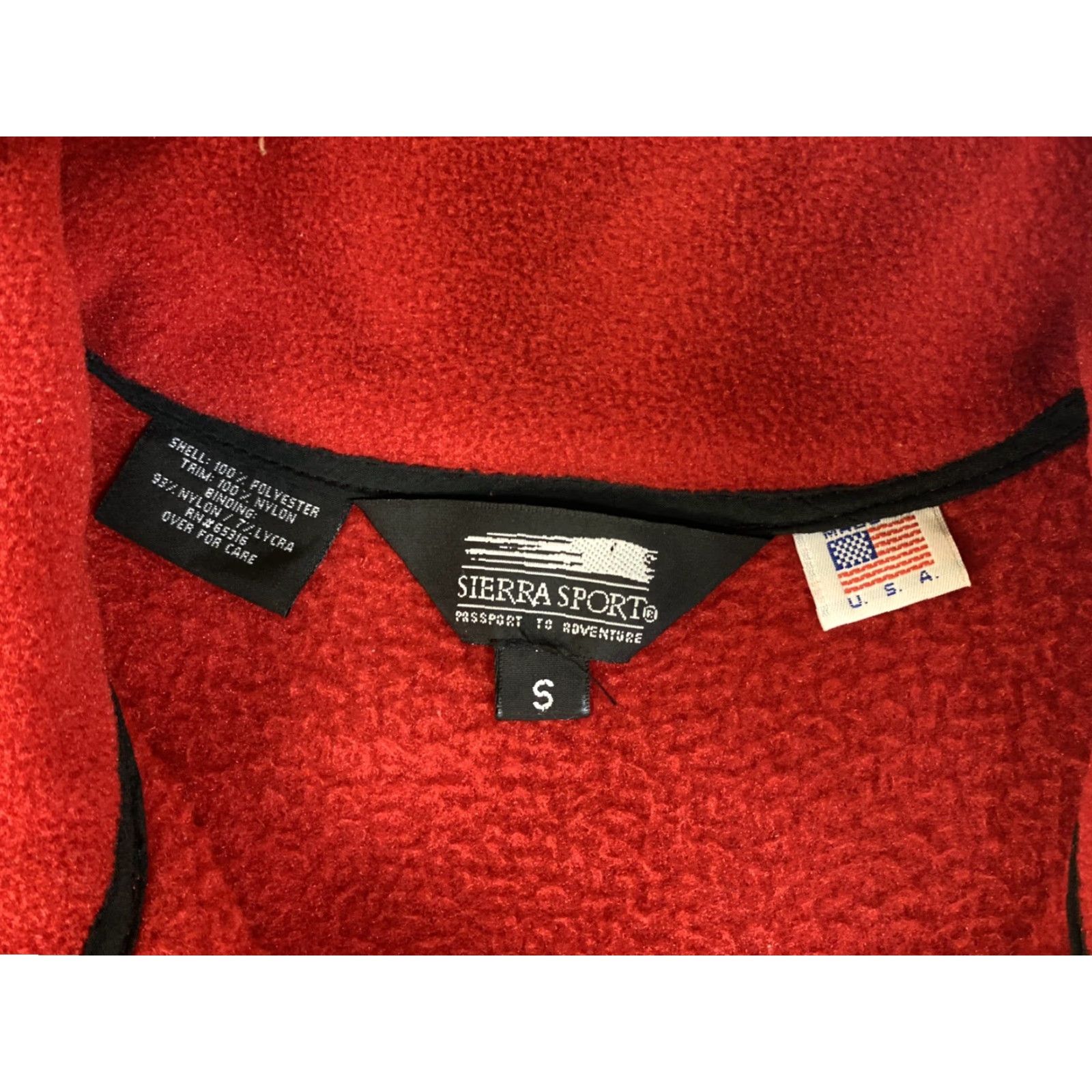 Vintage VINTAGE Vail China Bowl Red Ski Fleece Mens Small by Sierra Sport S Embroidered Vest Fleece Jacket Men Red Logo Zipper Size US S / EU 44-46 / 1 - 5 Thumbnail