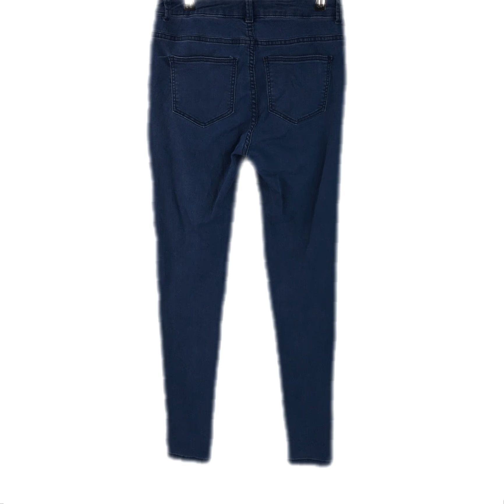 Denim & Co. Denim & Co. Denim Jeans Skinny Womens 30 Navy Blue 30X28 6 Casual Slim Regular Blue Jeans Women's Fit: Slim, 5-Pocket Design, Button Closure, Cotton Size 28" / US 6 / IT 42 - 2 Thumbnail