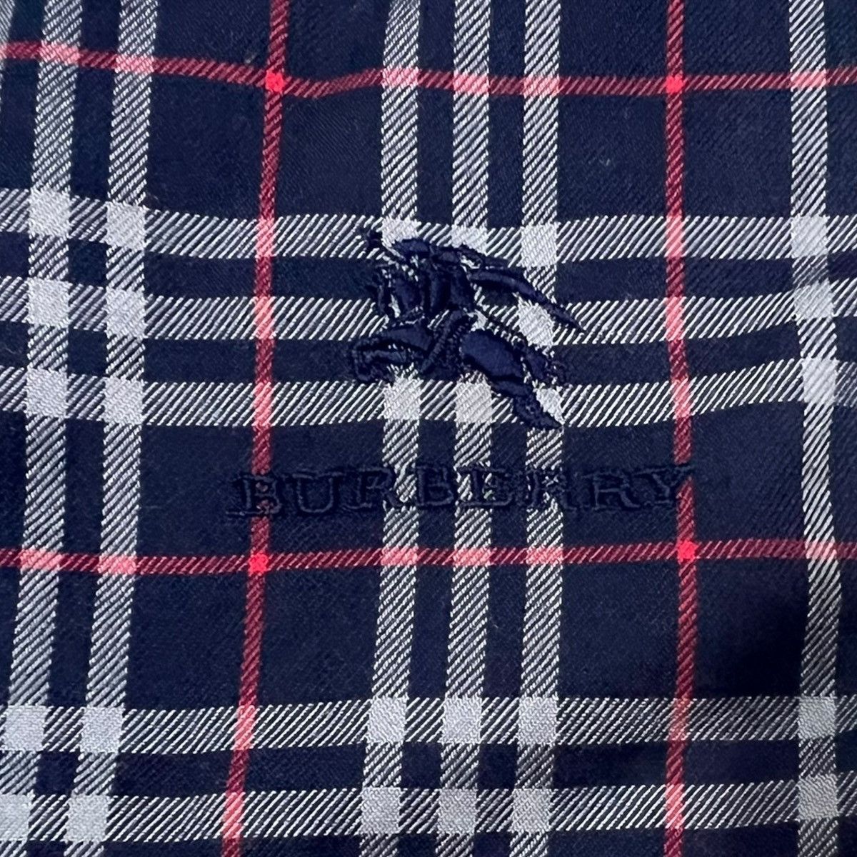 Burberry × Designer ICONIC BURBERRY BLACK LABEL PLAID NOVA CHECK HANDKERCHIEF Size ONE SIZE - 12 Thumbnail