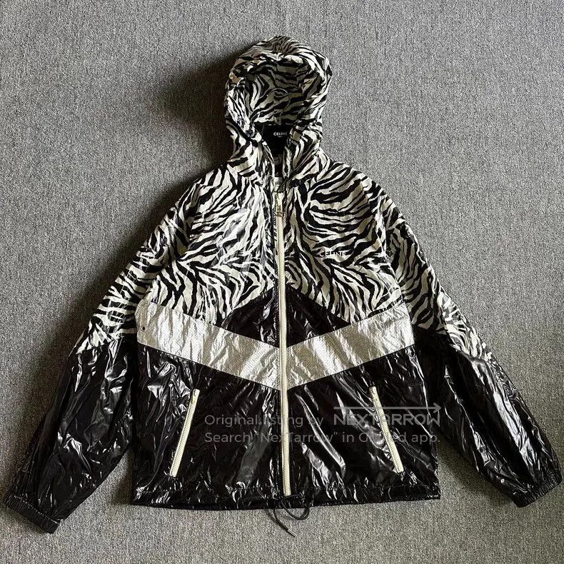 Celine Celine Zebra Print Hooded Zip Jacket . Size US XXL / EU 58 / 5 - 1 Thumbnail