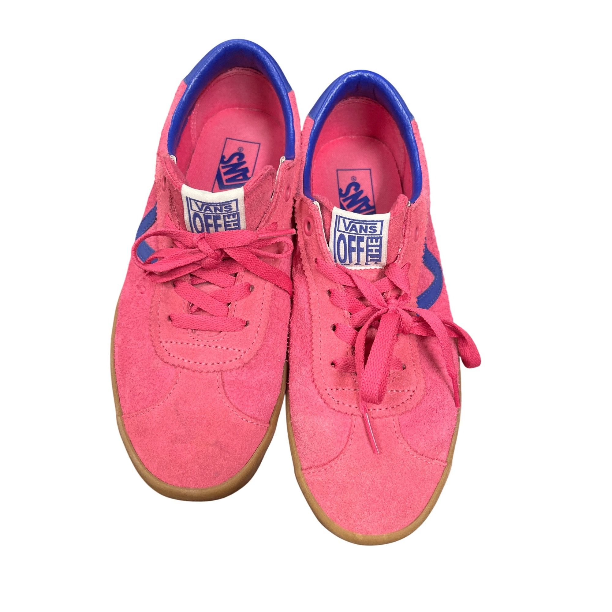 Vans Vans Off The Walls wms pink blue suede low top sneakers shoe Size US 9.5 / IT 39.5 - 14 Thumbnail