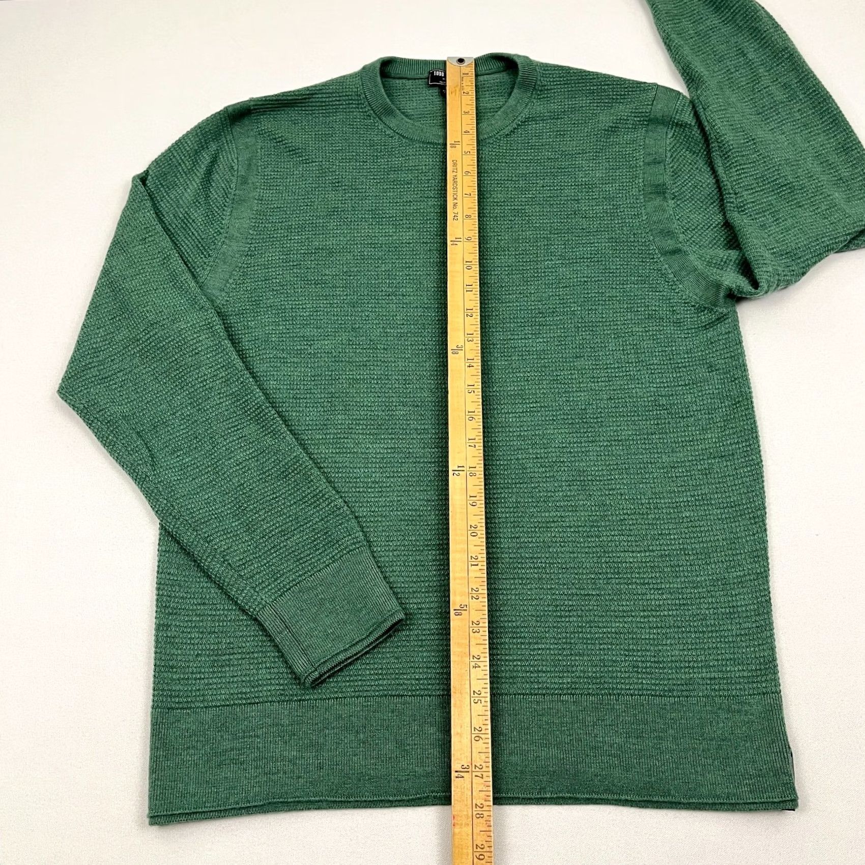 Todd Snyder Todd Snyder Merino Wool Sweater Mens M / L Green Waffle Knit Crew Smart Casual Shirt Pullover Broadway? Size US M / EU 48-50 / 2 - 4 Thumbnail