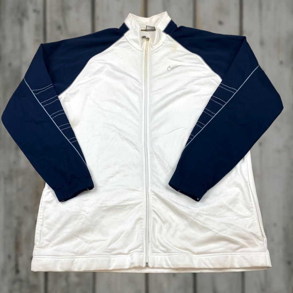 Nike × Vintage NIKE ROGER FEDERER WHITE WIMBLEDON 2012 FULL ZIP