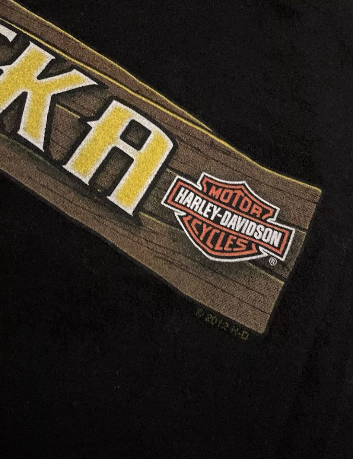 Harley Davidson 2012 Harley Davidson Alaska Smokin Sammy Shirt Mens XL Size US XL / EU 56 / 4 - 6 Thumbnail