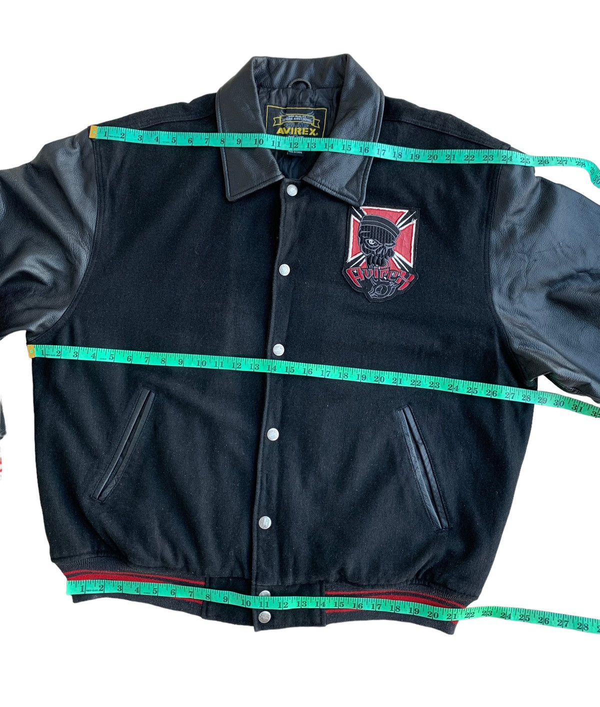 Avirex Vintage Avirex Road Dogz Wool Leather Sleeve Size US XL / EU 56 / 4 - 19 Thumbnail