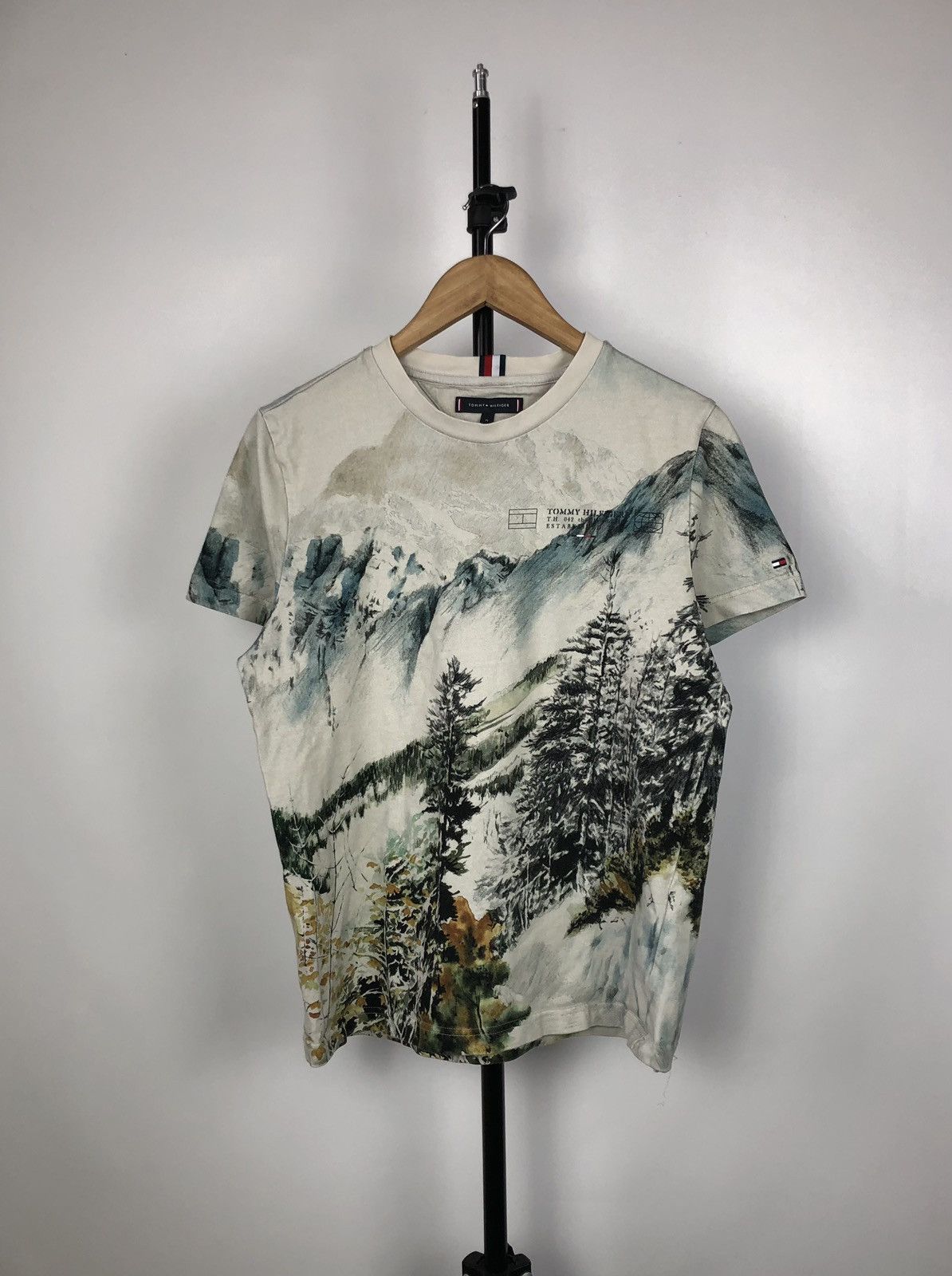 Tommy Hilfiger × Vintage Vintage shirt Tommy Hilfiger Landscape Size US M / EU 48-50 / 2 - 1 Thumbnail