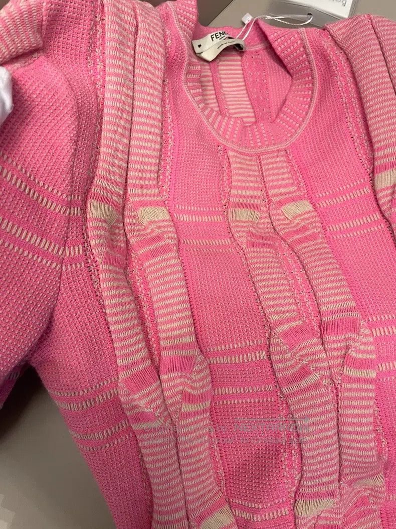 Fendi Fendi Pink viscose fiber sweater Size XS / US 0-2 / IT 36-38 - 9 Thumbnail