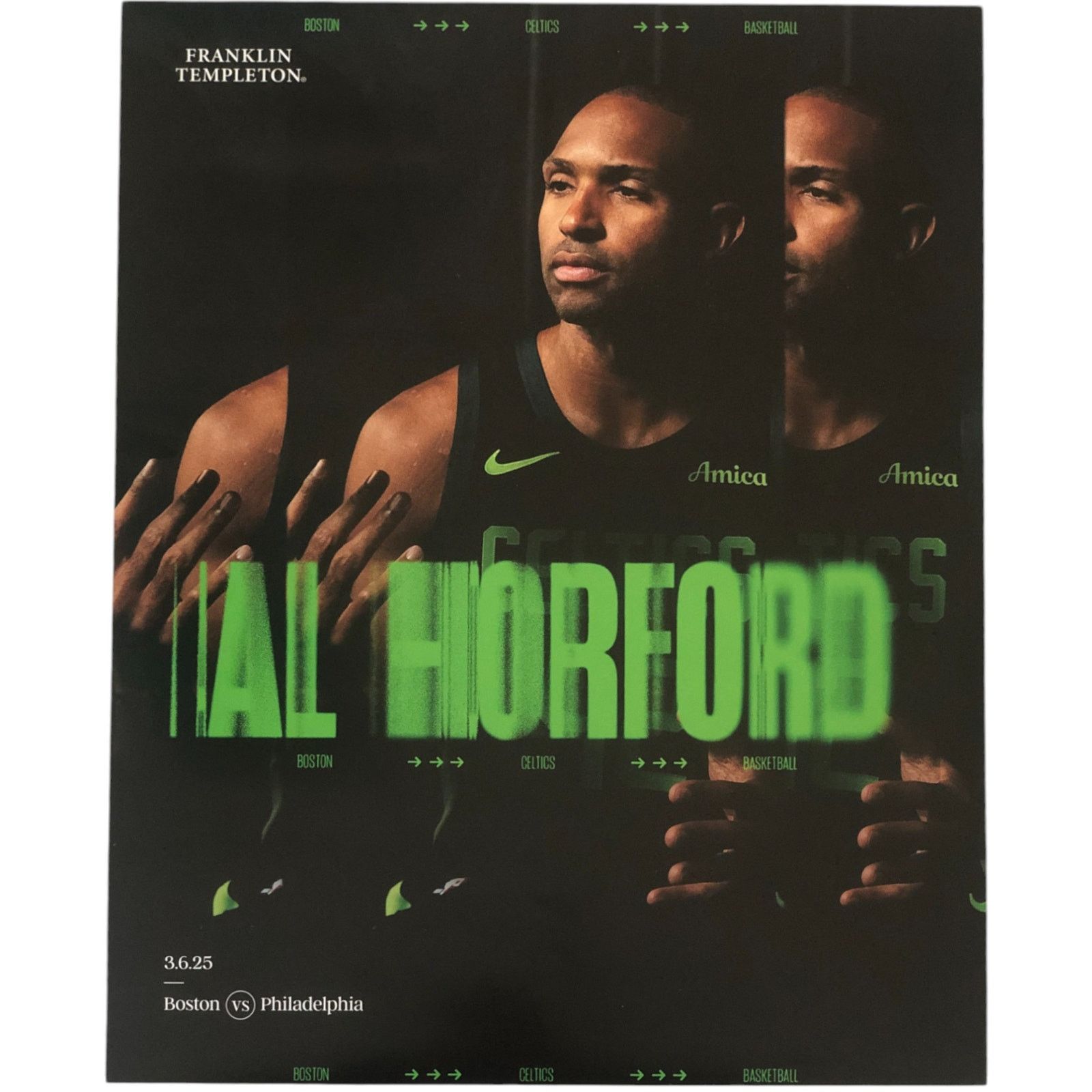 NBA Boston Celtics v Philadelphia 76ers 3/6/2025 Poster Horford Size ONE SIZE - 1 Thumbnail