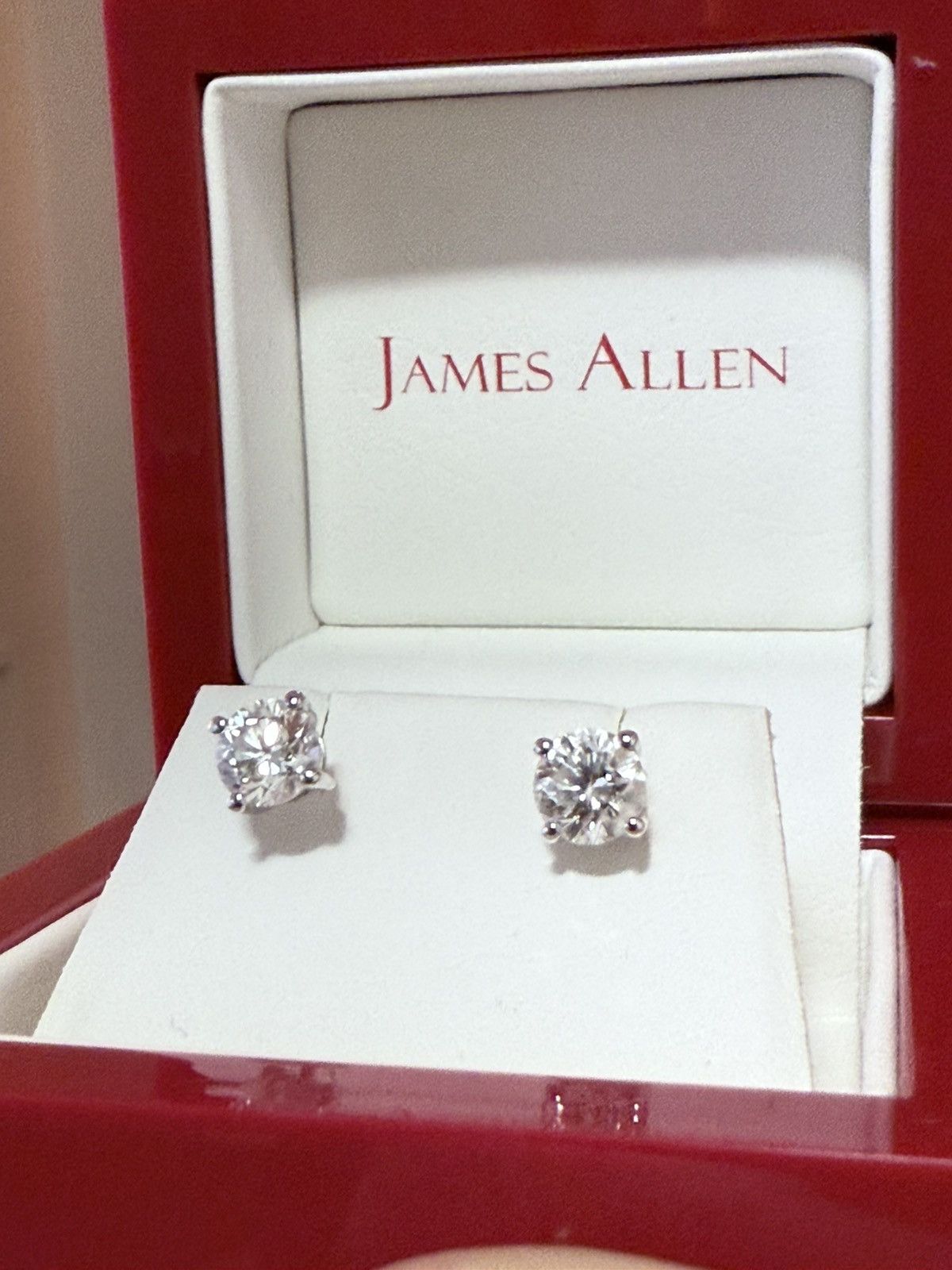 Designer James Allen 14K Lab-Grown Diamond Stud Earrings 1.50 CTW Size ONE SIZE - 5 Thumbnail
