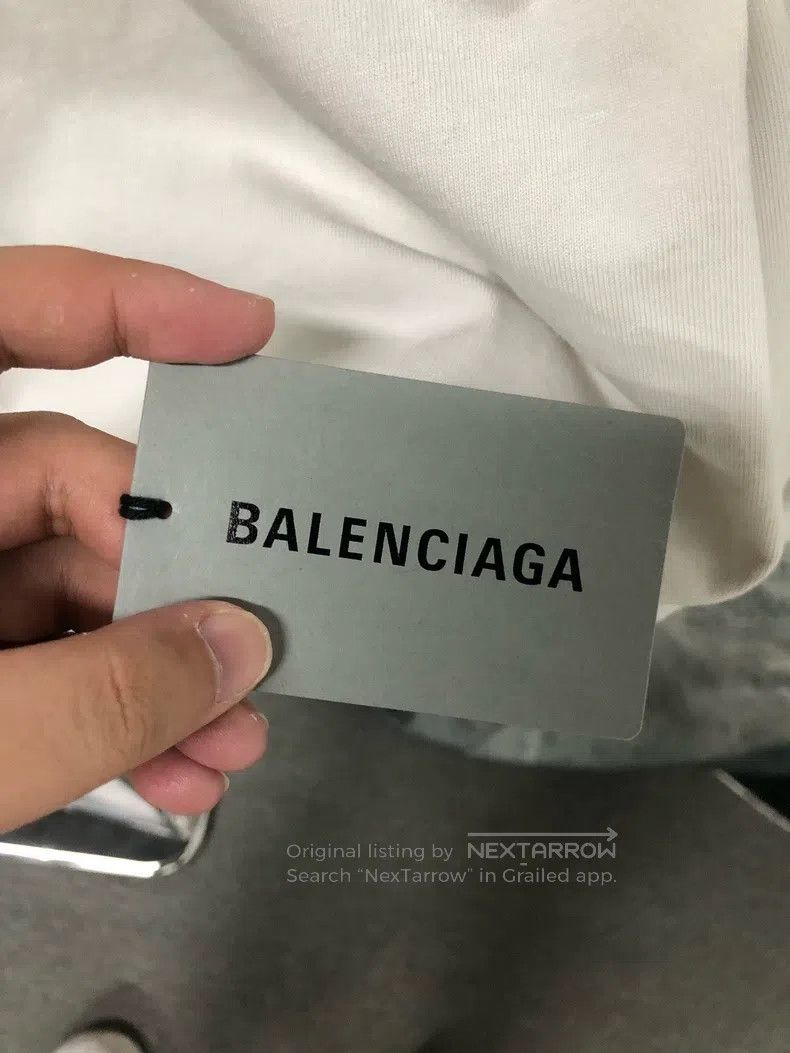 Balenciaga Balenciaga Logo printed round neck loose short sleeve T-sh Size US L / EU 52-54 / 3 - 8 Thumbnail