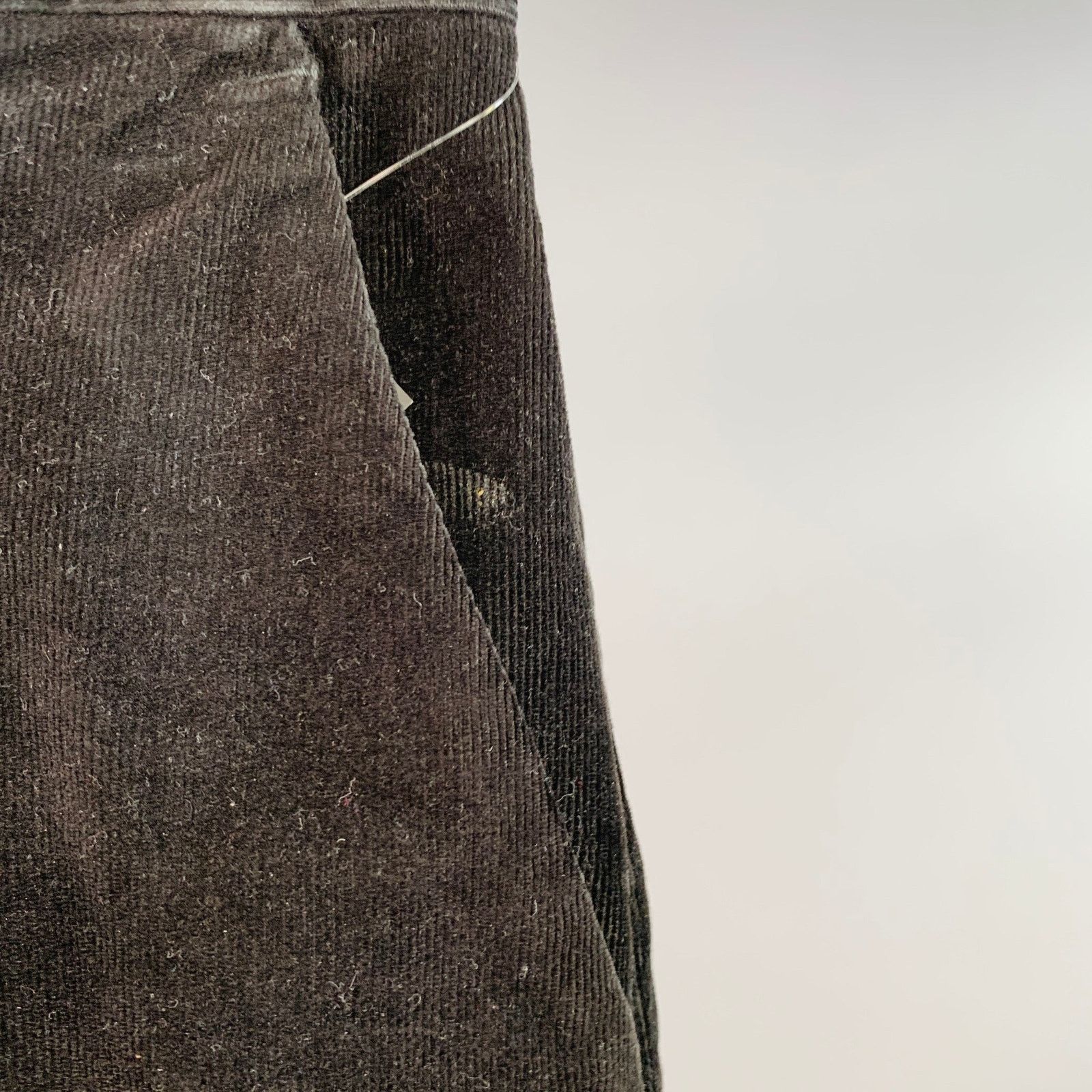 Sophnet. Size M Black Corduroy Cotton Blend Drop Crotch Casual Pants Size US 33 - 3 Thumbnail