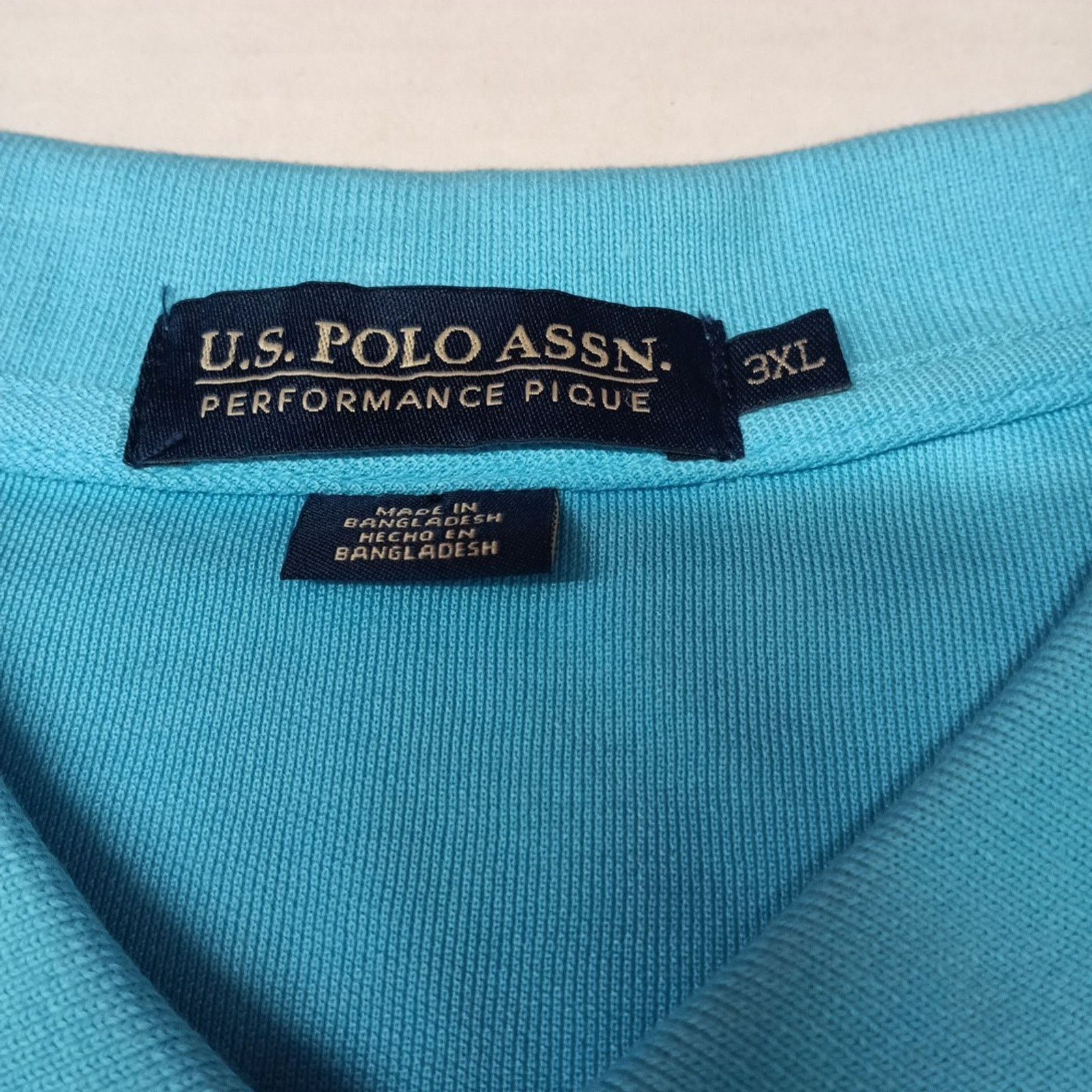 U.S. Polo Assn. U.S. Polo Assn. Pique Polo Shirt Men's Size 3XL River Blue Size US XXL / EU 58 / 5 - 4 Thumbnail