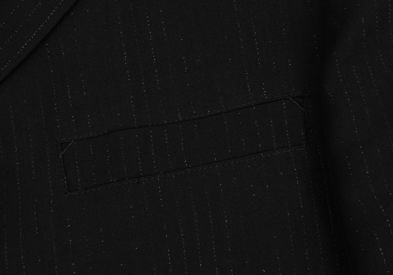 Jean Paul Gaultier Rayon Blend Lamé Stripe Jacket in Black Size 48 Size US M / EU 48-50 / 2 - 5 Thumbnail