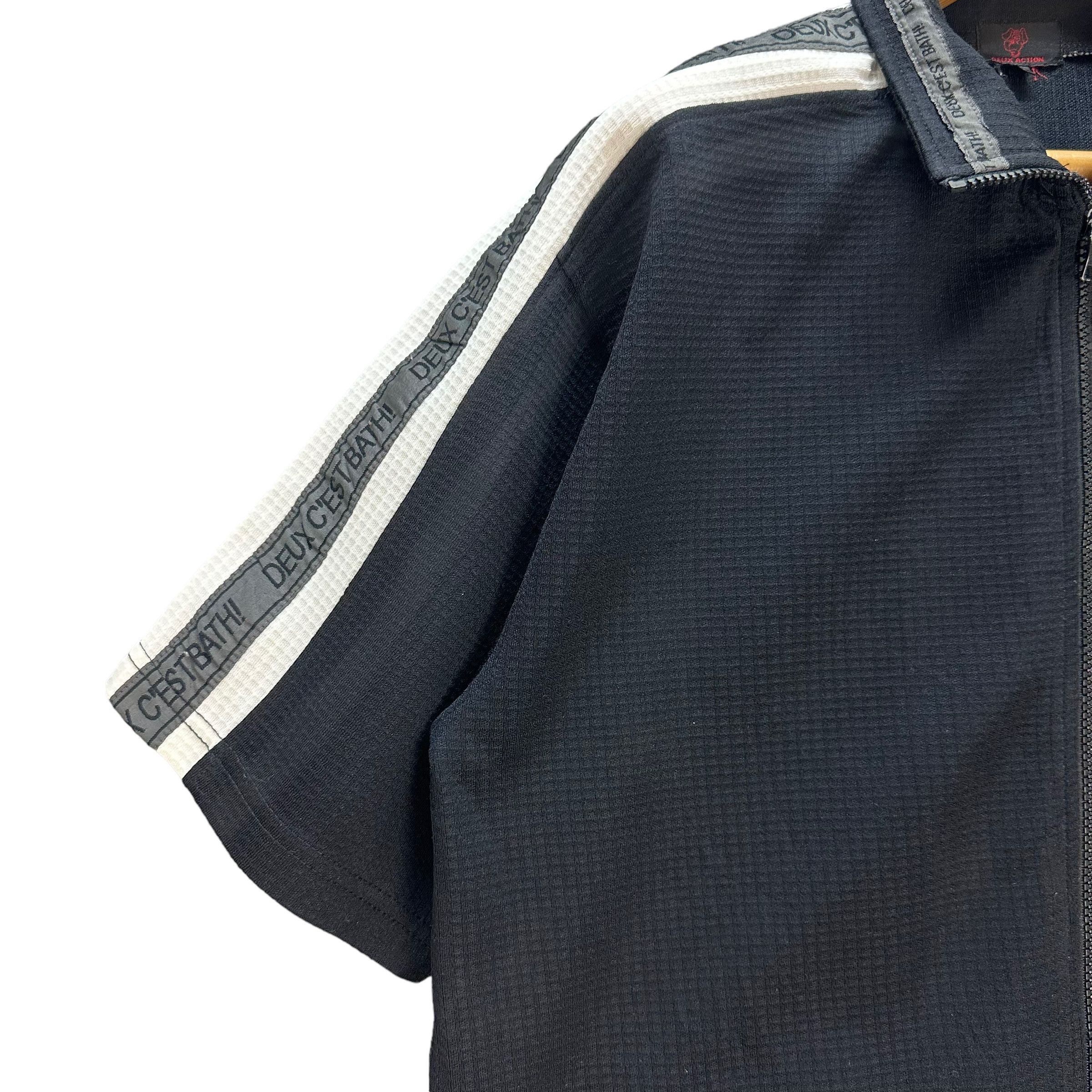 Japanese Brand DEUX ACTION Circle Big Logo SS Zipper Jacket #8493-011 Size US L / EU 52-54 / 3 - 7 Thumbnail