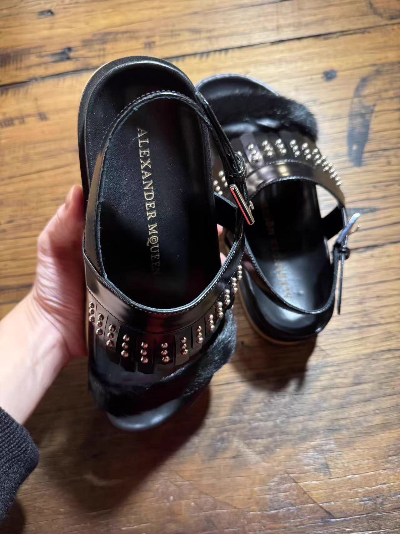 Alexander McQueen Alexander McQueen 16FW Fringed Platform Sandals Ｑ25 Size US 6 / IT 36 - 6 Thumbnail