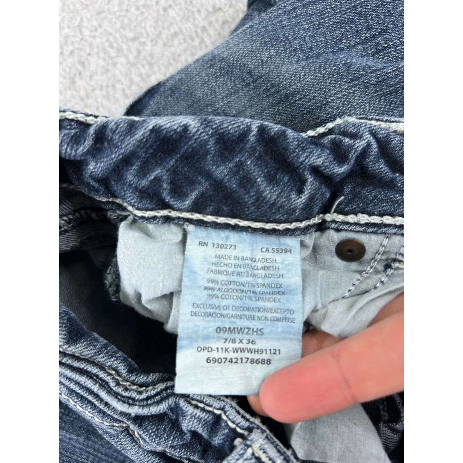 Wrangler Wrangler Jeans Women 7 Blue Denim Bootcut Distressed Cotton Blend 5-Pocket Design Bootcut Wrangler Size 28" / US 6 / IT 42 - 4 Thumbnail