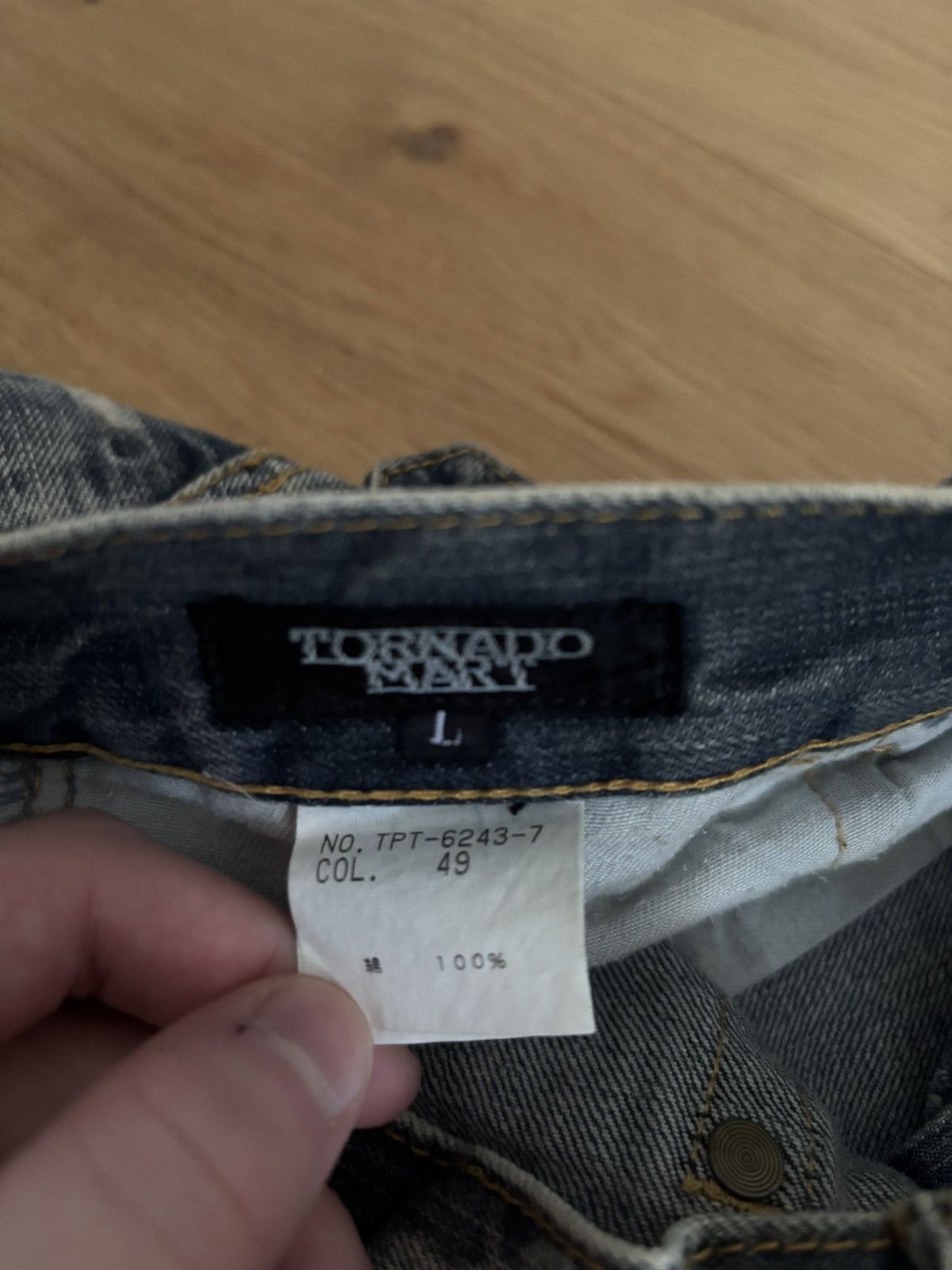 Tornado Mart Tornado Mart Wide Flare Denim Size US 32 / EU 48 - 5 Thumbnail