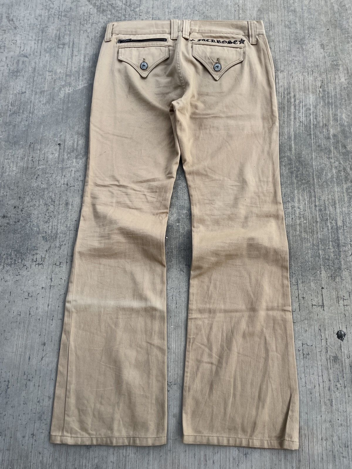 JACKROSE 💥RARE💥2000s JAPANESE BRAND JACKROSE X VICE FAIRY FLARE JEANS Size US 32 / EU 48 - 2 Thumbnail