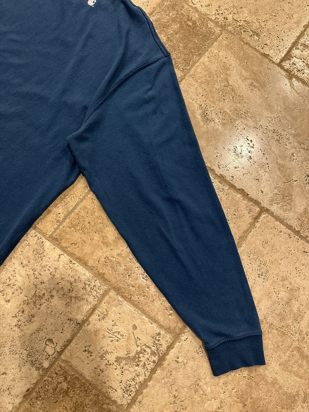 Carhartt × Vintage Vintage Carhartt Blue Long Sleeve Spell Out Logo T-Shirt Size US XL / EU 56 / 4 - 10 Thumbnail