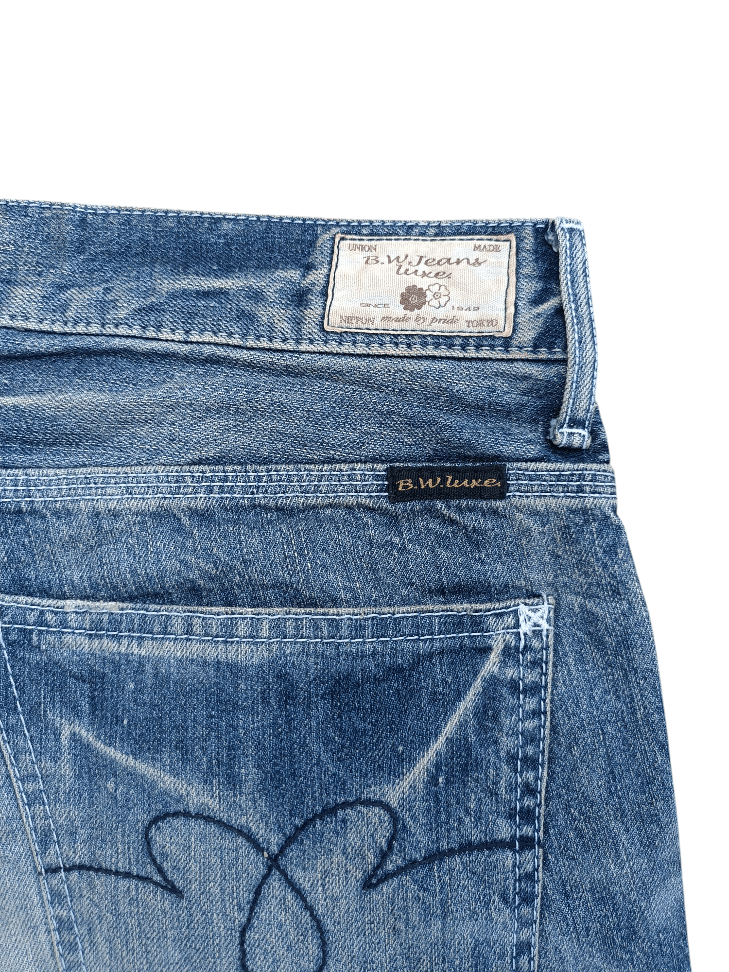 Other VINTAGE 💥 BLUEWAY GARMENTS JEANS BLEACH STYLE JEANS Size US 34 / EU 50 - 15 Thumbnail