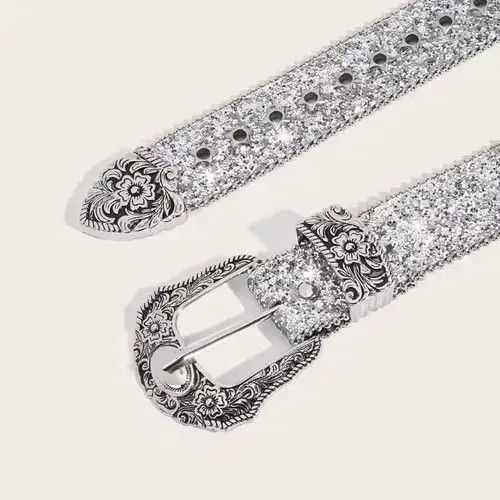Other Hagiwara x Kazue Glittering PU Leather Belt Size ONE SIZE - 7 Thumbnail