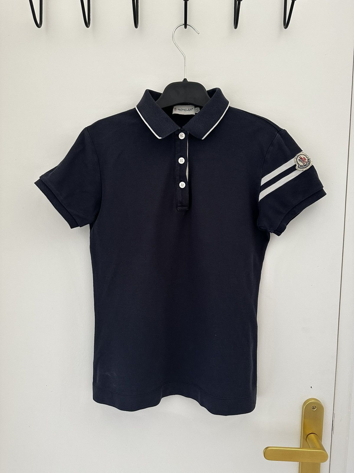 Moncler Moncler Women’s Polo XS Navy – Authentic Size XS / US 0-2 / IT 36-38 - 1 Thumbnail