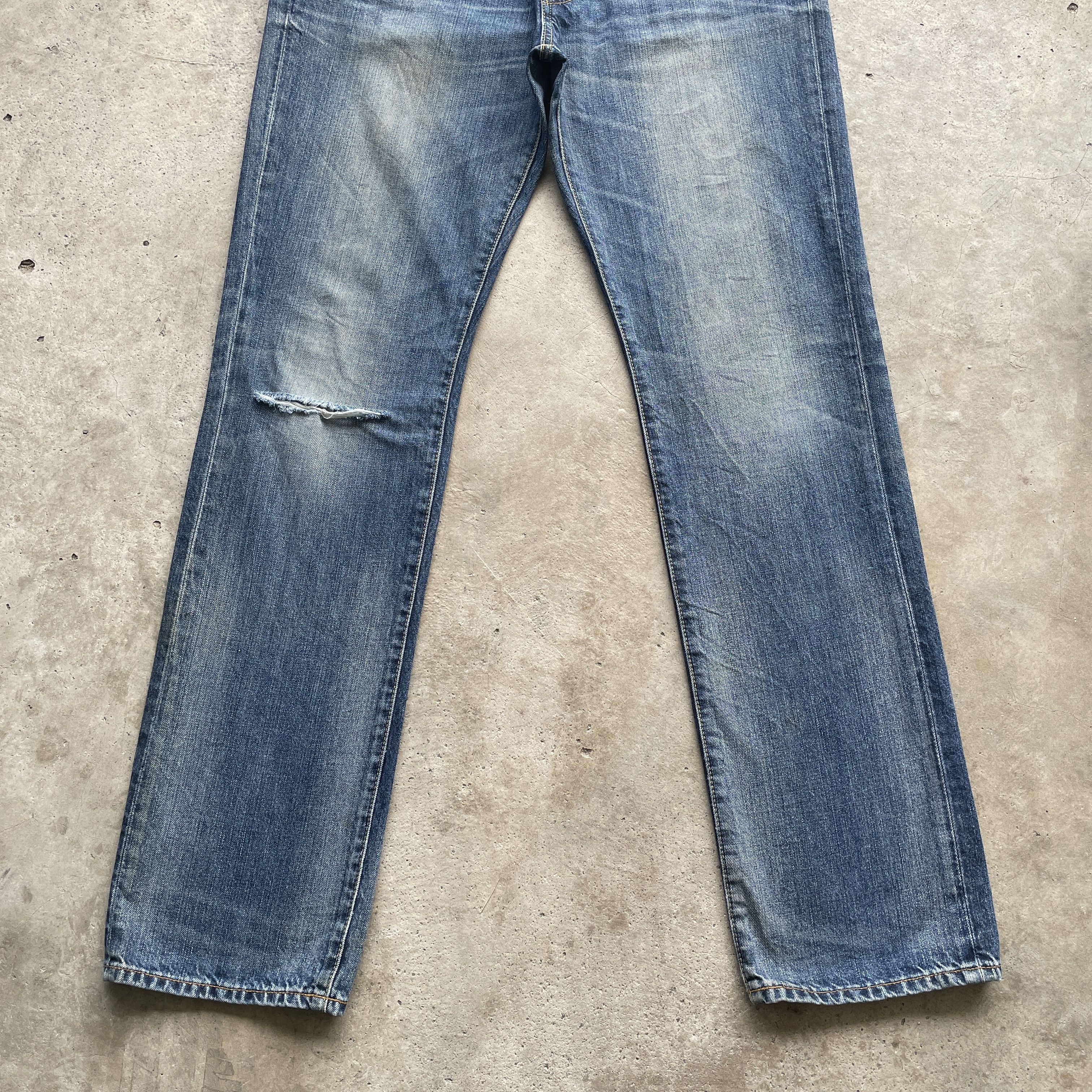 Japanese Brand W34 VINTAGE JAPANESE DISTRESSED JEANS FADED DENIM PANTS Size US 34 / EU 50 - 4 Thumbnail
