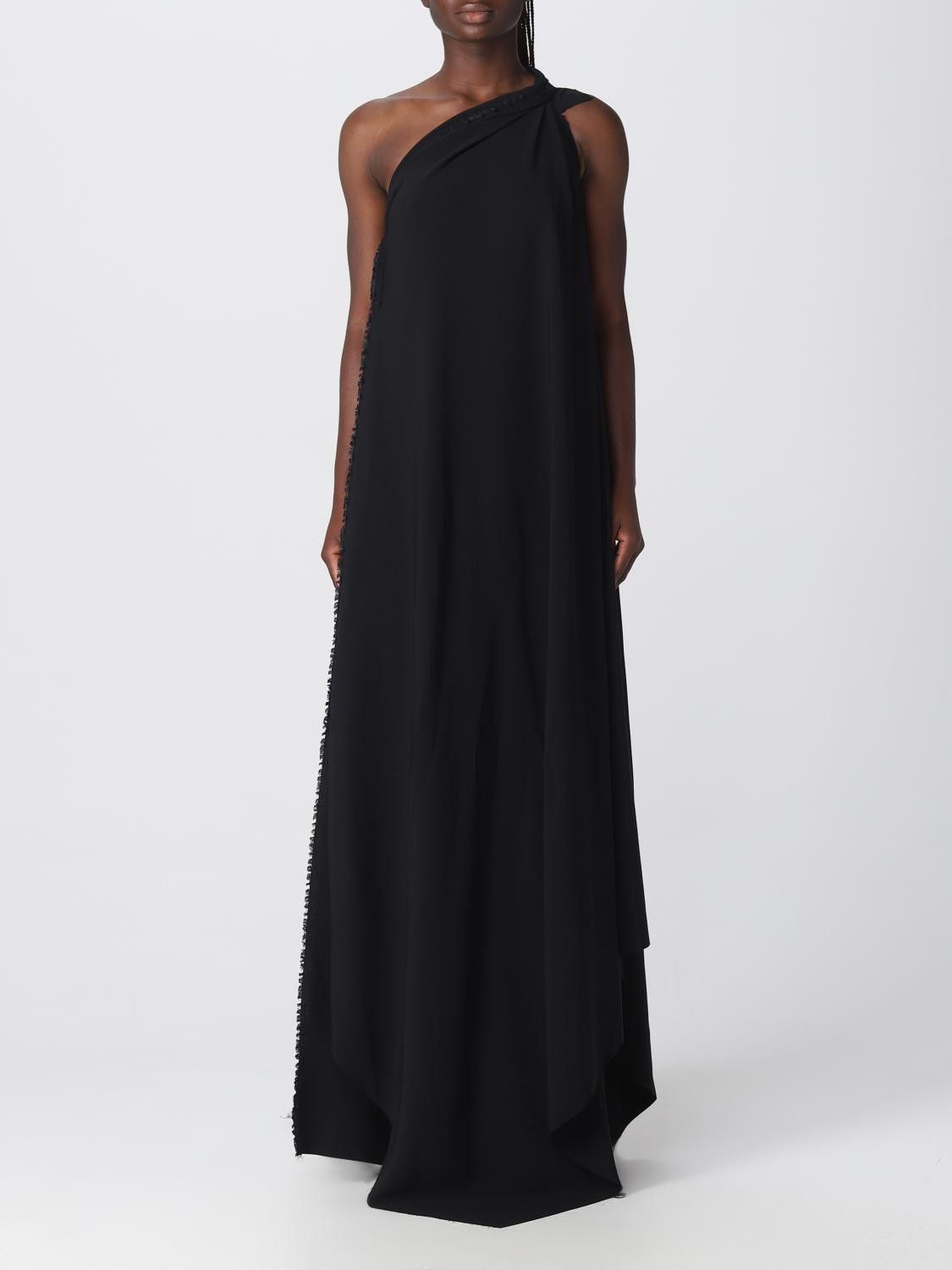 Balenciaga o1in1g0326 Draped Dress in Black Size S / US 4 / IT 40 - 1 Thumbnail