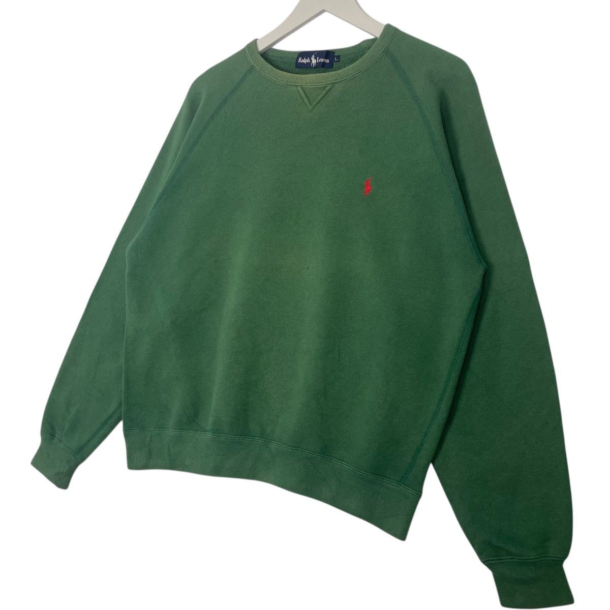 Other Vintage Polo Ralph Lauren Small Pony Crewneck Green Size M Size US M / EU 48-50 / 2 - 2 Thumbnail