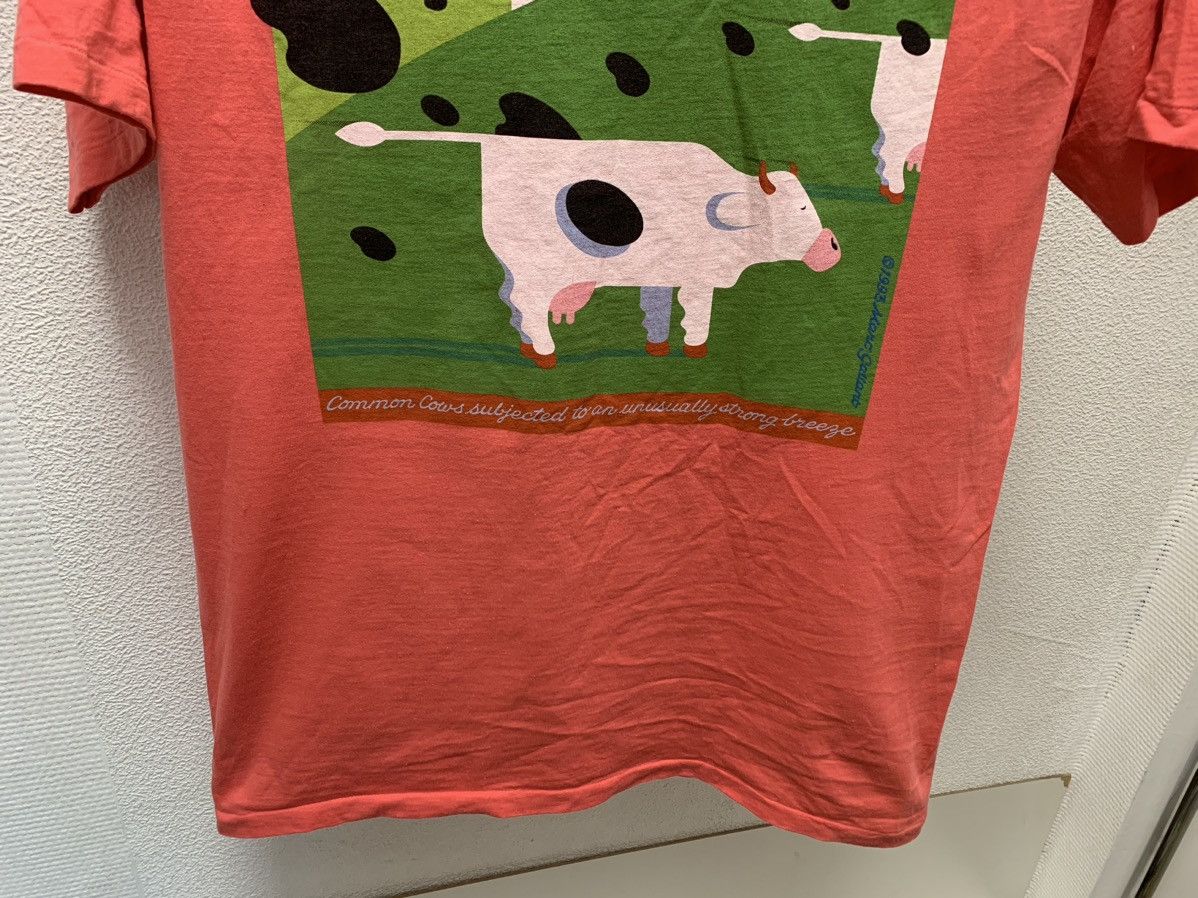 Vintage Marc Gallant 1993 vintage pink art t-shirt Cows L single Size US L / EU 52-54 / 3 - 8 Thumbnail